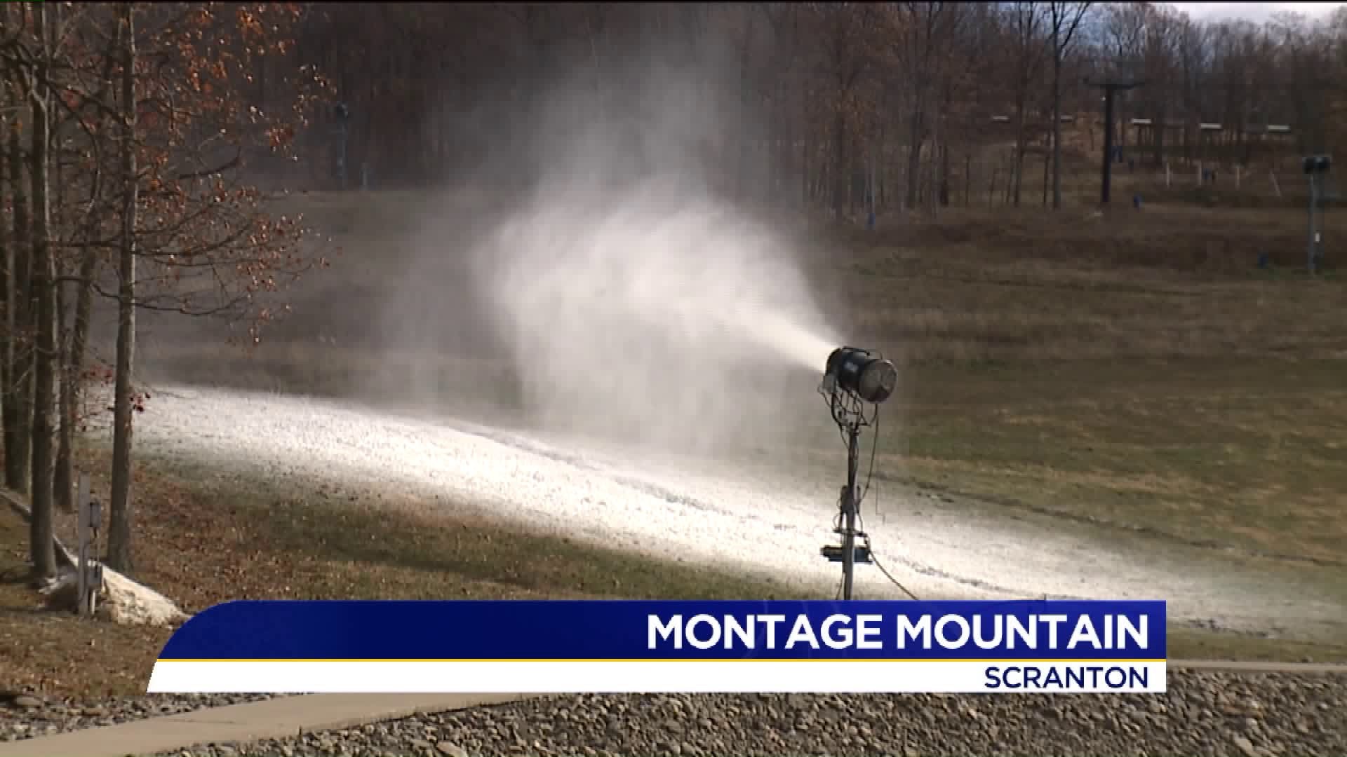 Snow Guns Blast on Montage Mountain