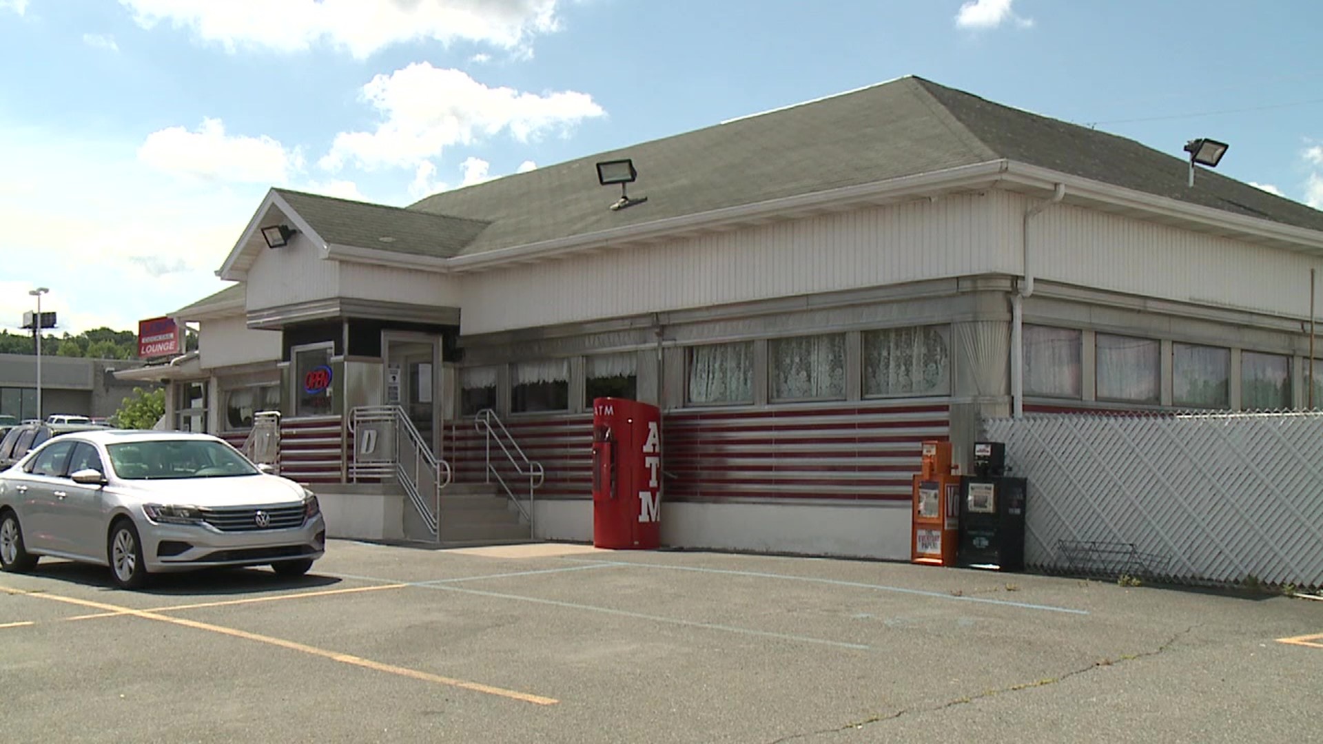 The Plains Township diner is back in business after thieves caused tens of thousands of dollars in damage.