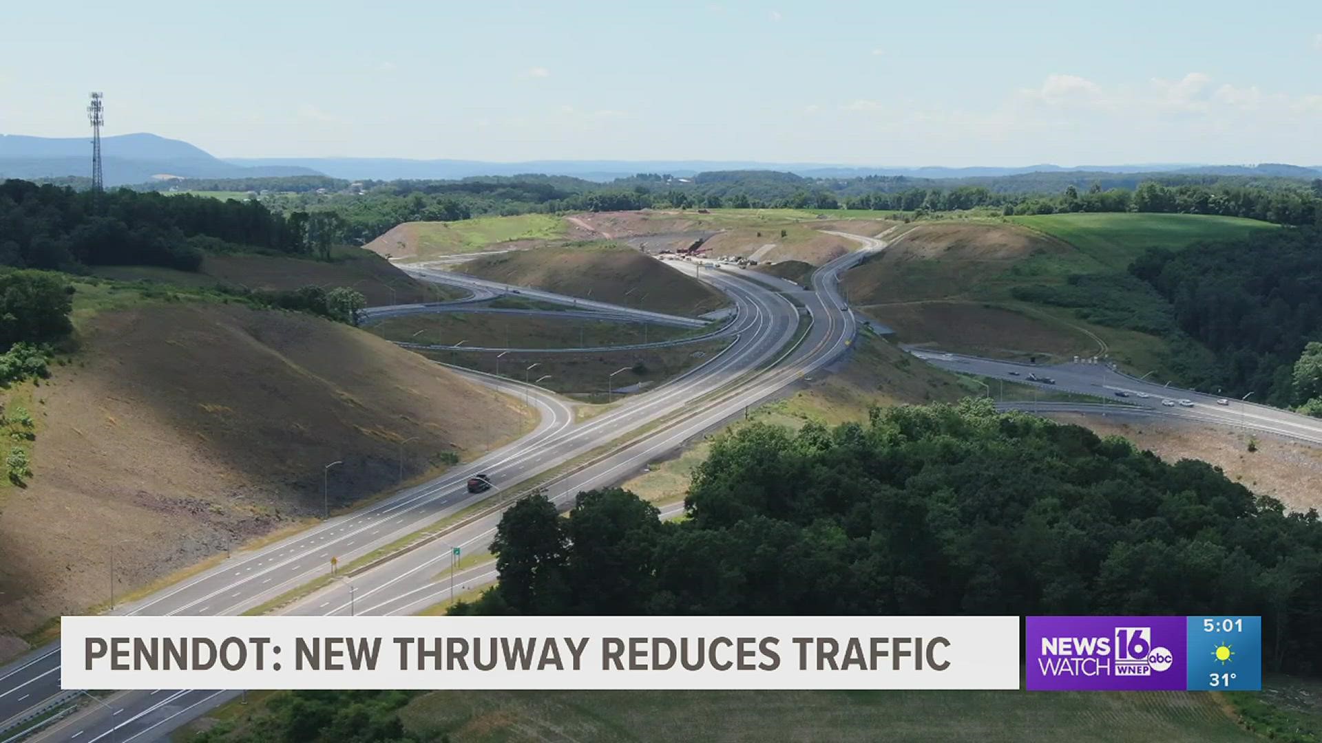 This week, PennDOT released a study saying the new thruway in central PA has reduced traffic in both Lewisburg and Northumberland.