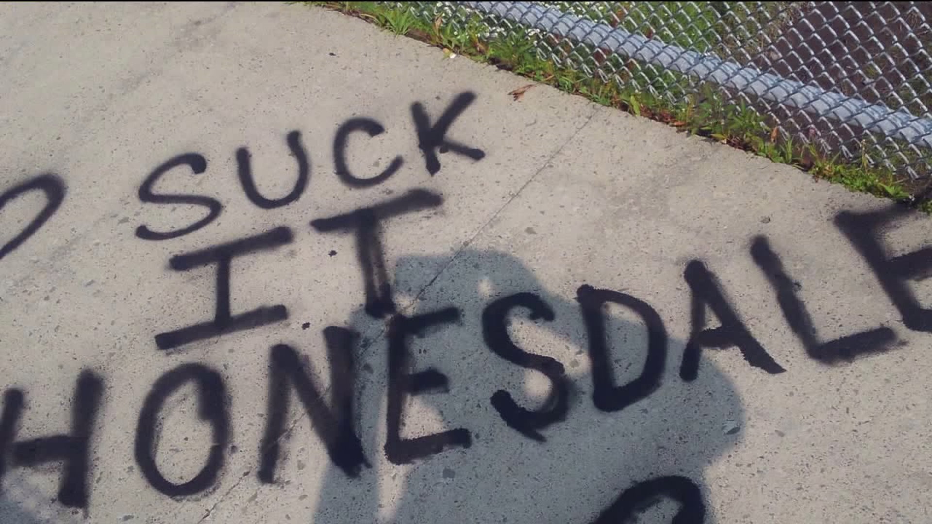 Vandals Spray-Paint Obscene Graffiti on Bridges, Business in Honesdale