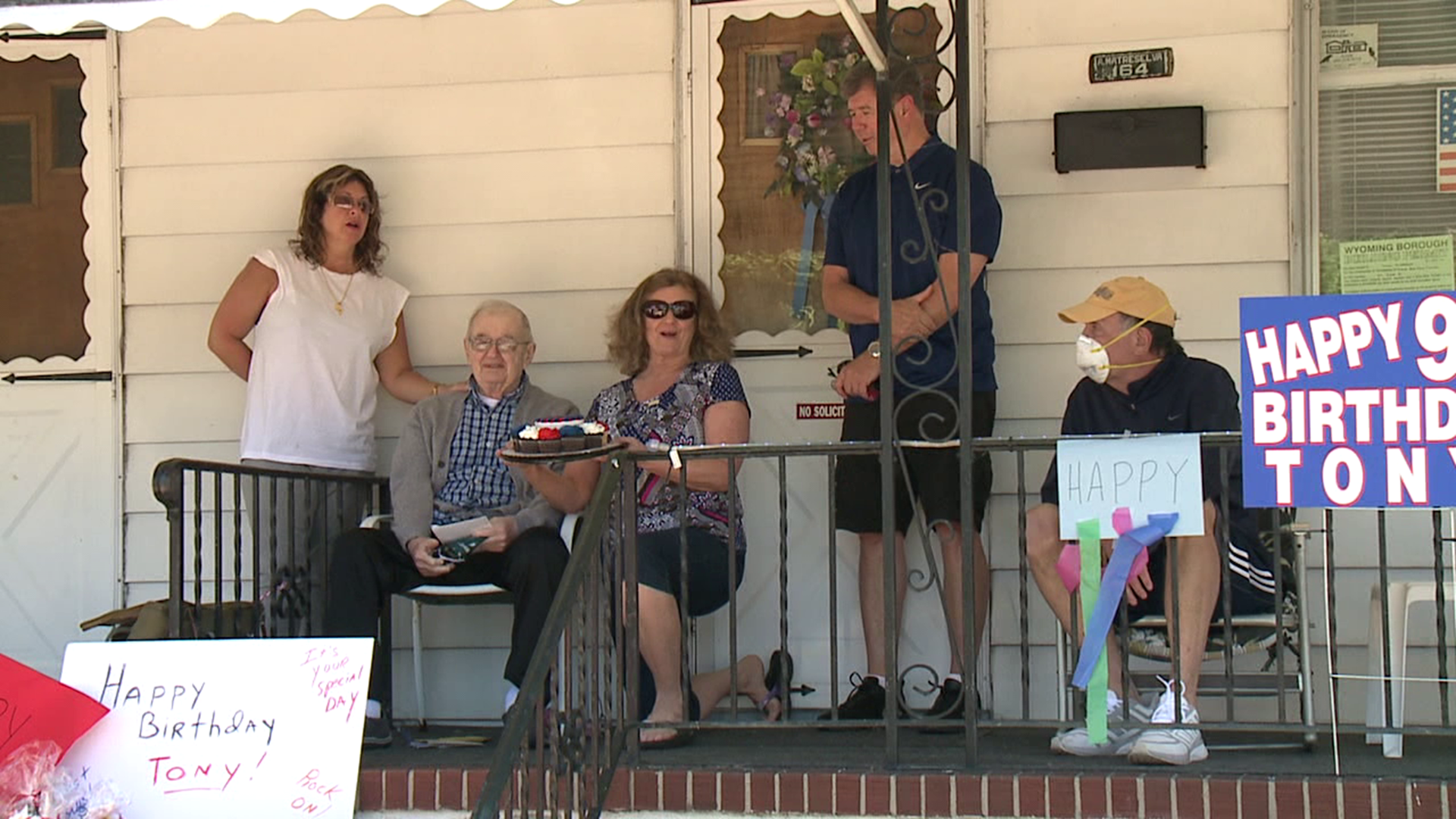 Family and friends came together in Luzerne County to celebrate the veteran's birthday.