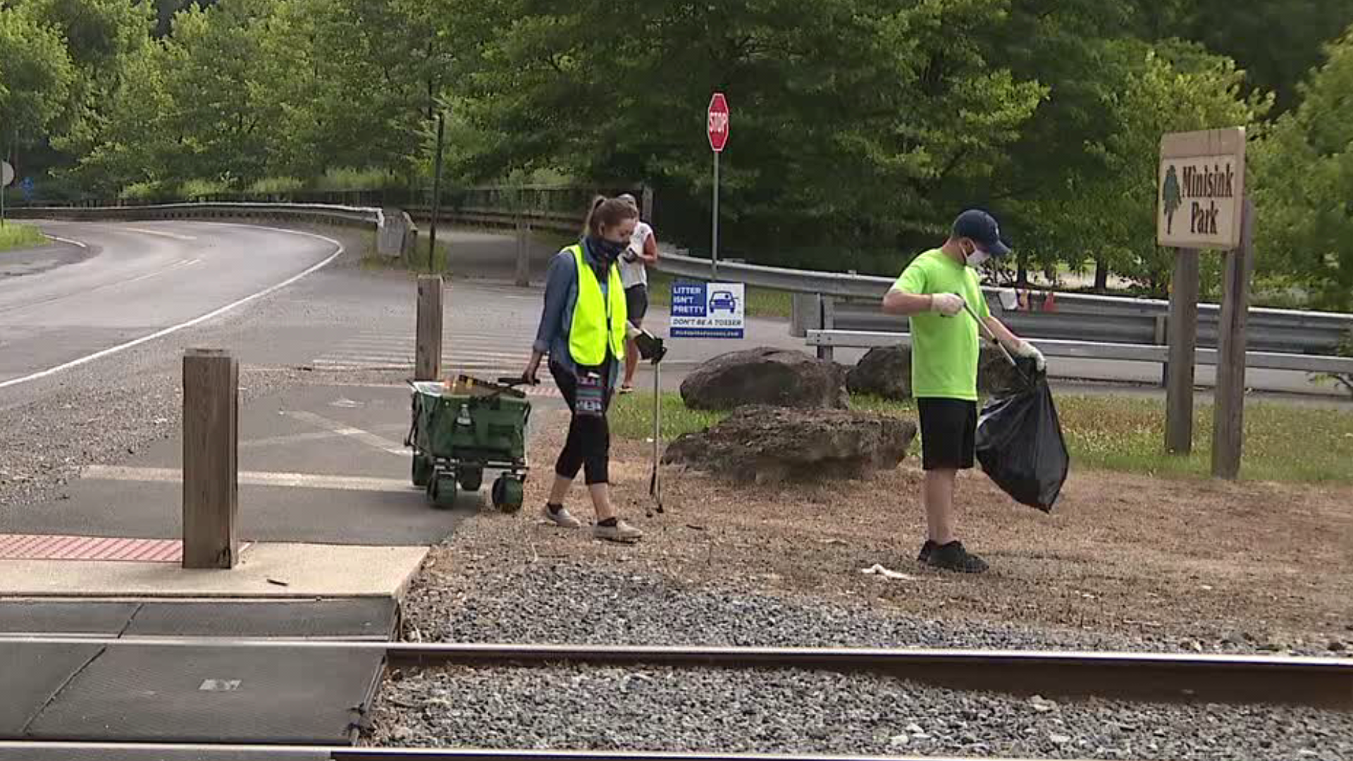 On Wednesday, communities in Monroe County got a helping hand picking up trash left behind by visitors.
