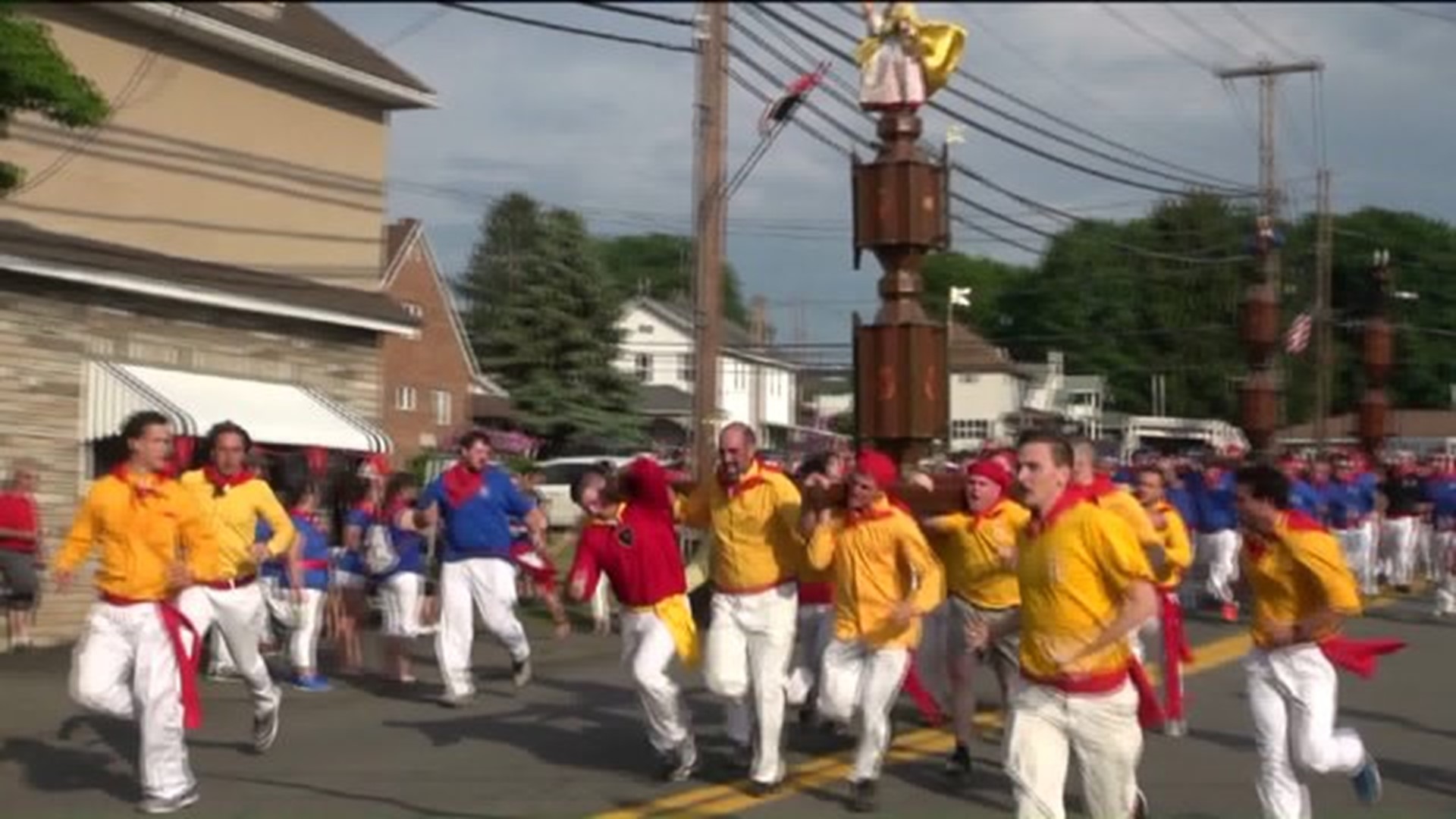 The running of the saints draws hundreds every year to Lackawanna County.