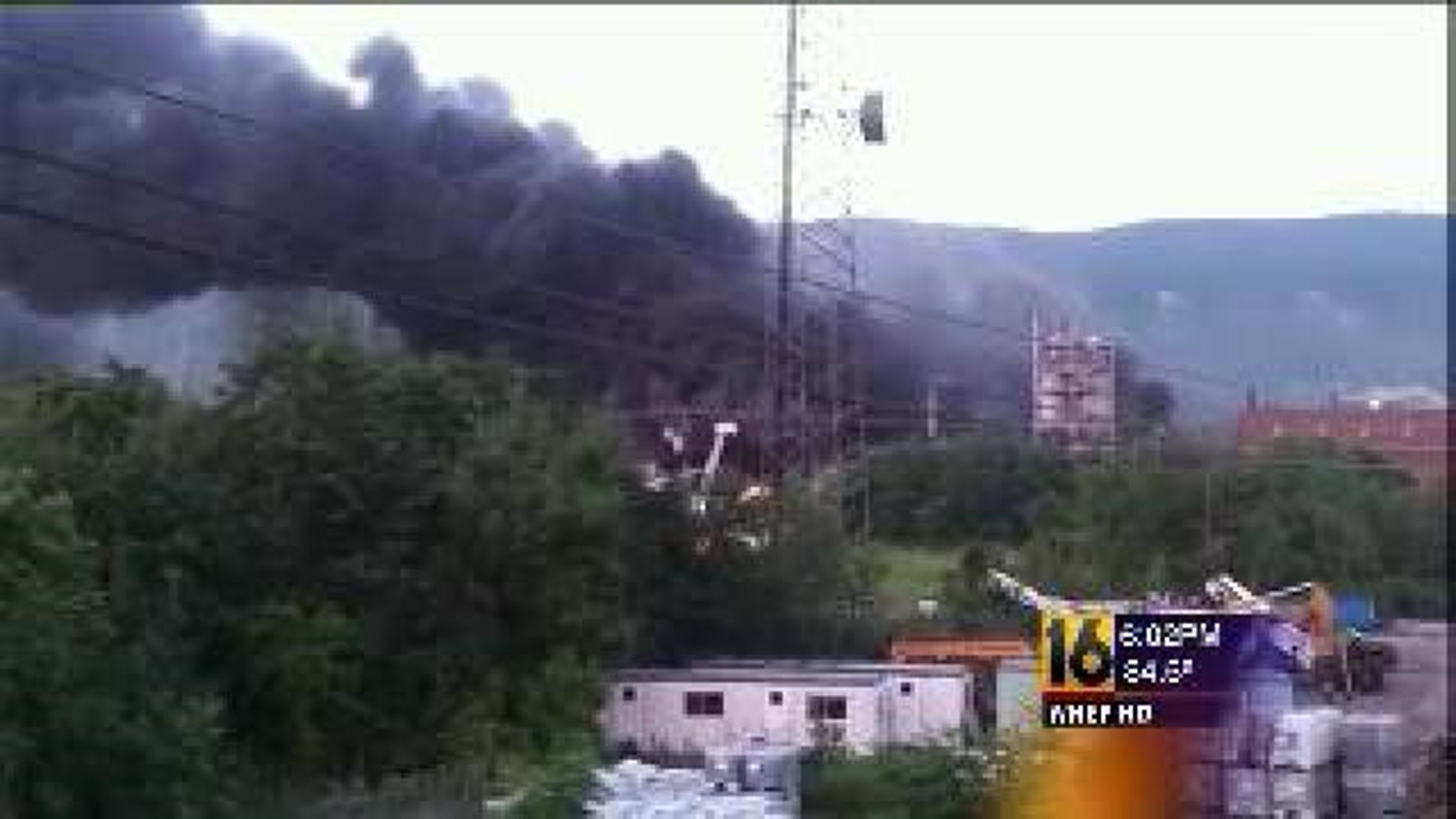 Fire at Chemical Processing Plant in Williamsport