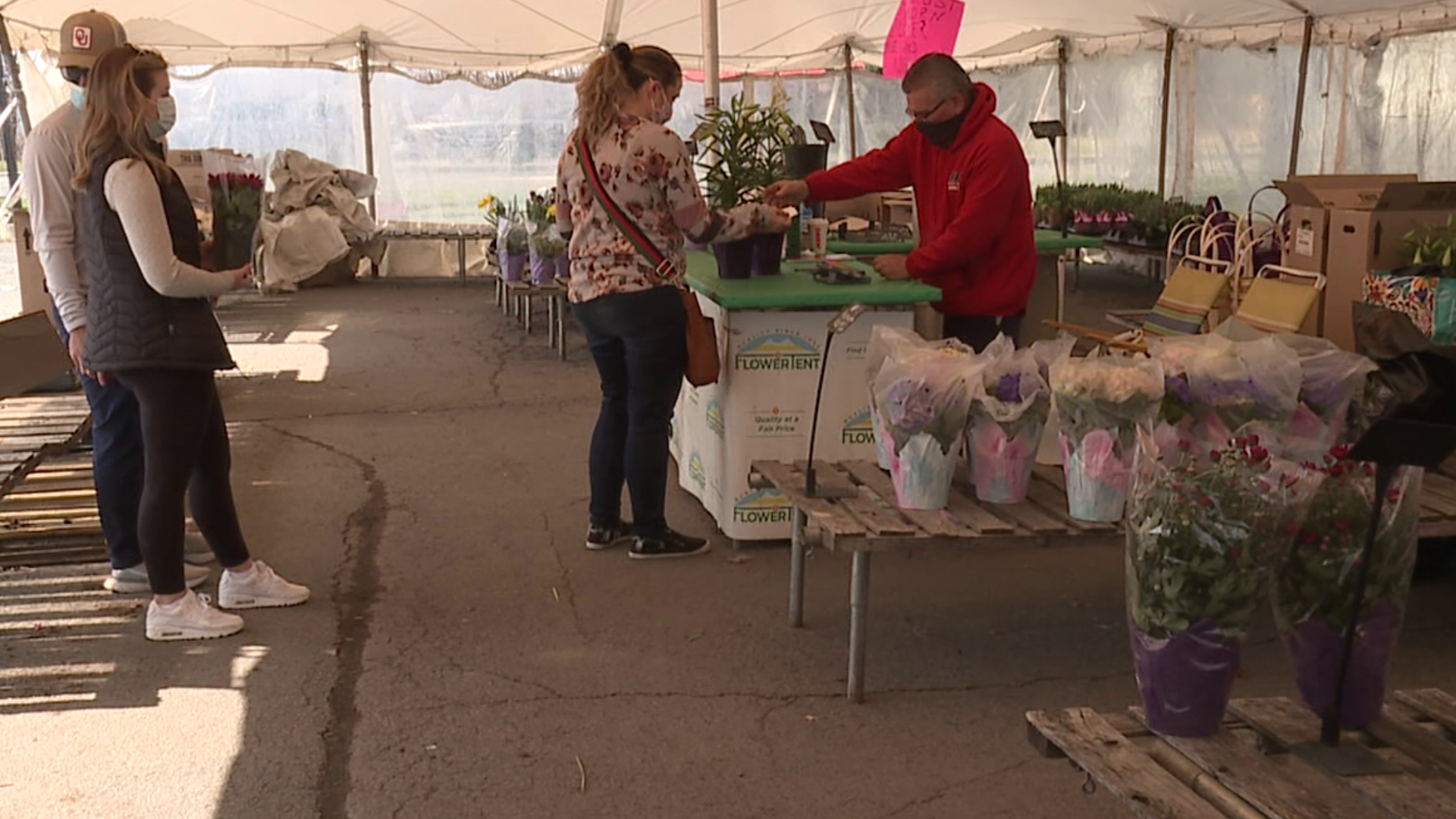 It wouldn't be Easter without the flowers.