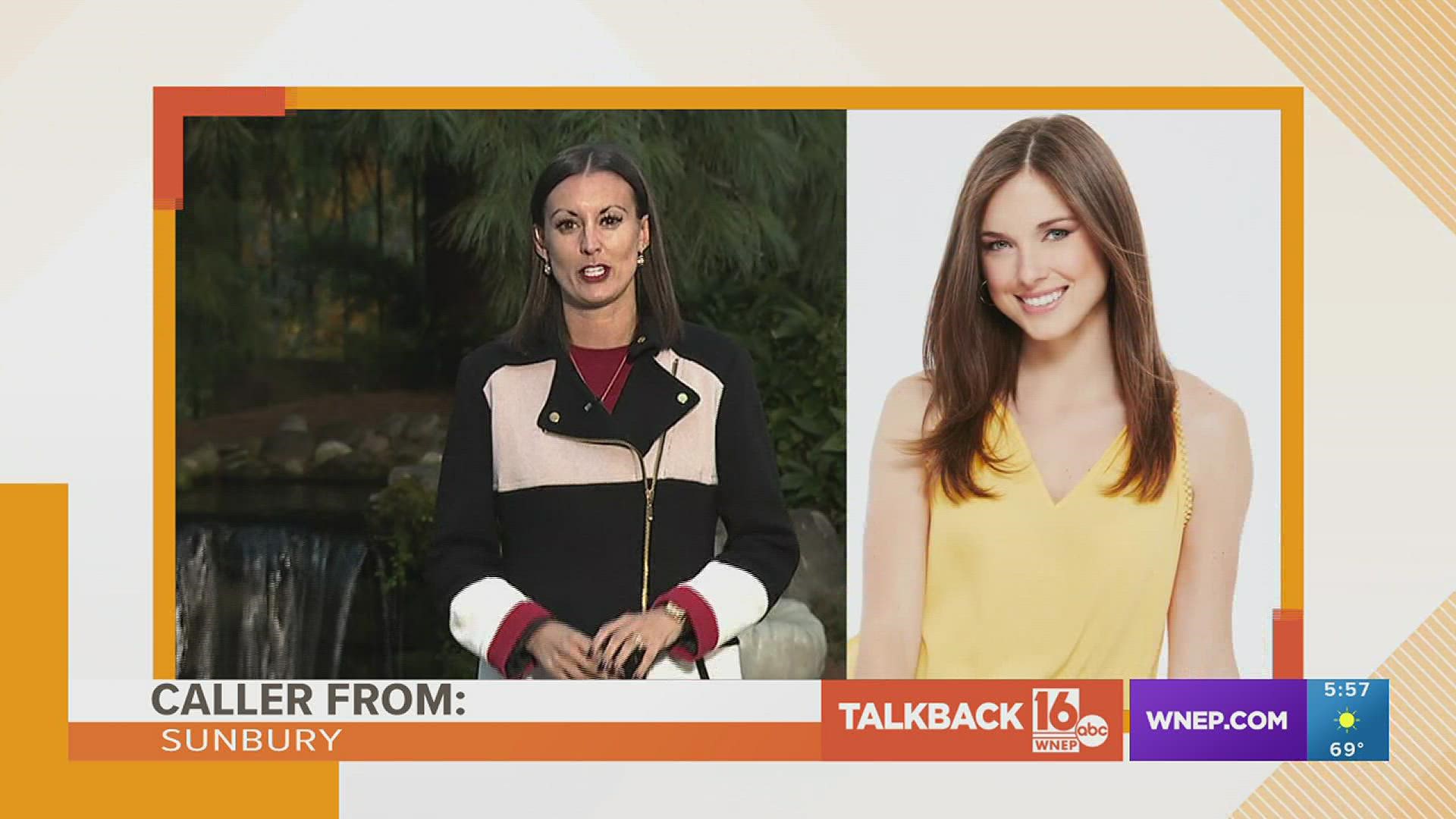 Callers again are back to commenting on Meteorologist Ally Gallo's seasonal coats.