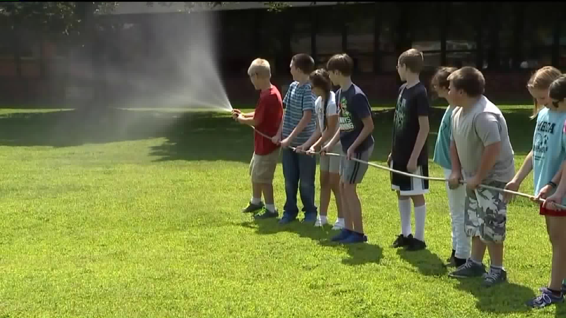 Children Learn How to be Firefighters