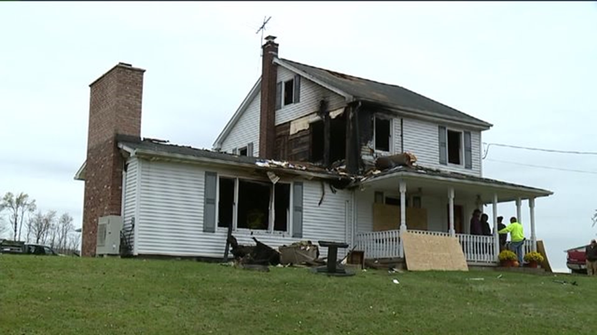 Flames Wreck Home in Luzerne County