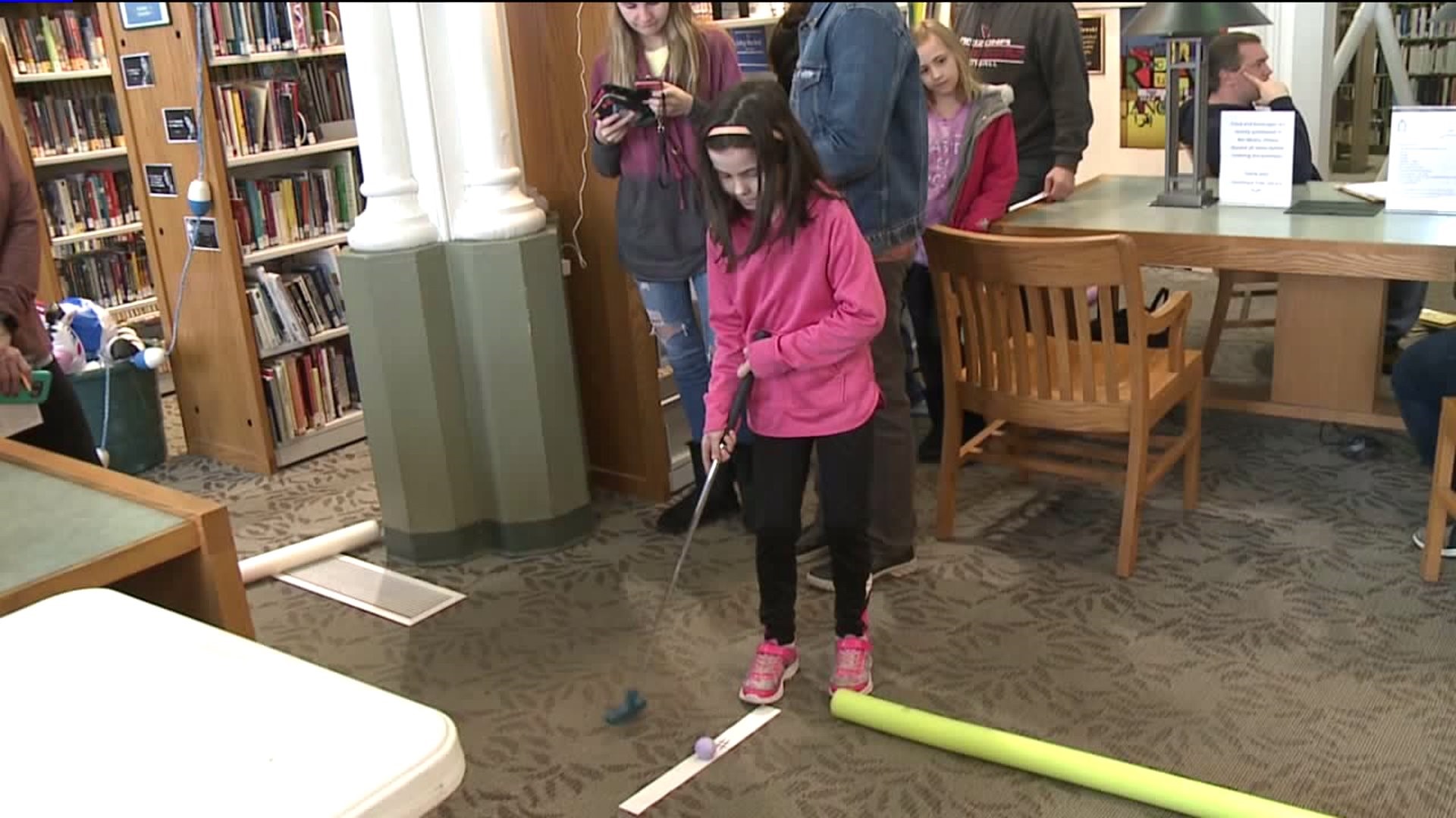 Mini Golf in the Library