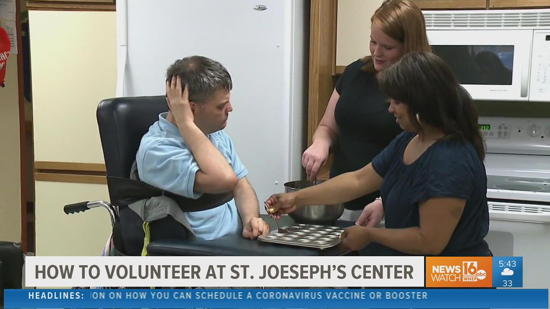 Another spot to volunteer at is St. Joseph’s Center in northeastern Pennsylvania.