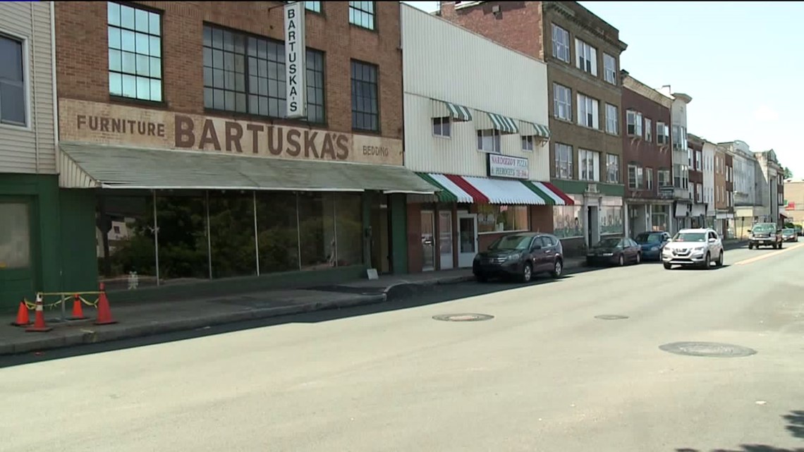 Car Crashes into Former Furniture Store in Nanticoke