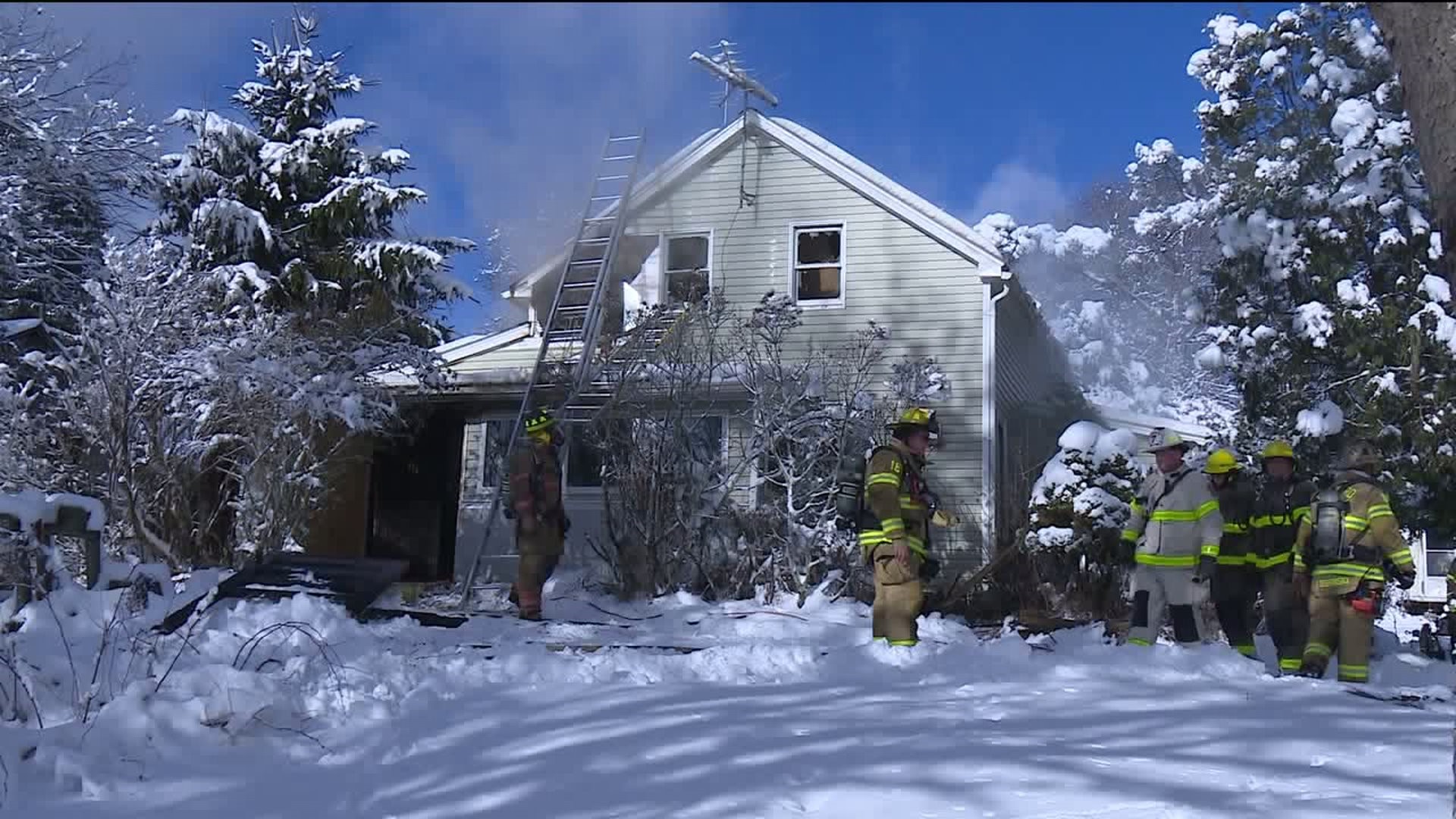 Fire Damages Home in Gibson