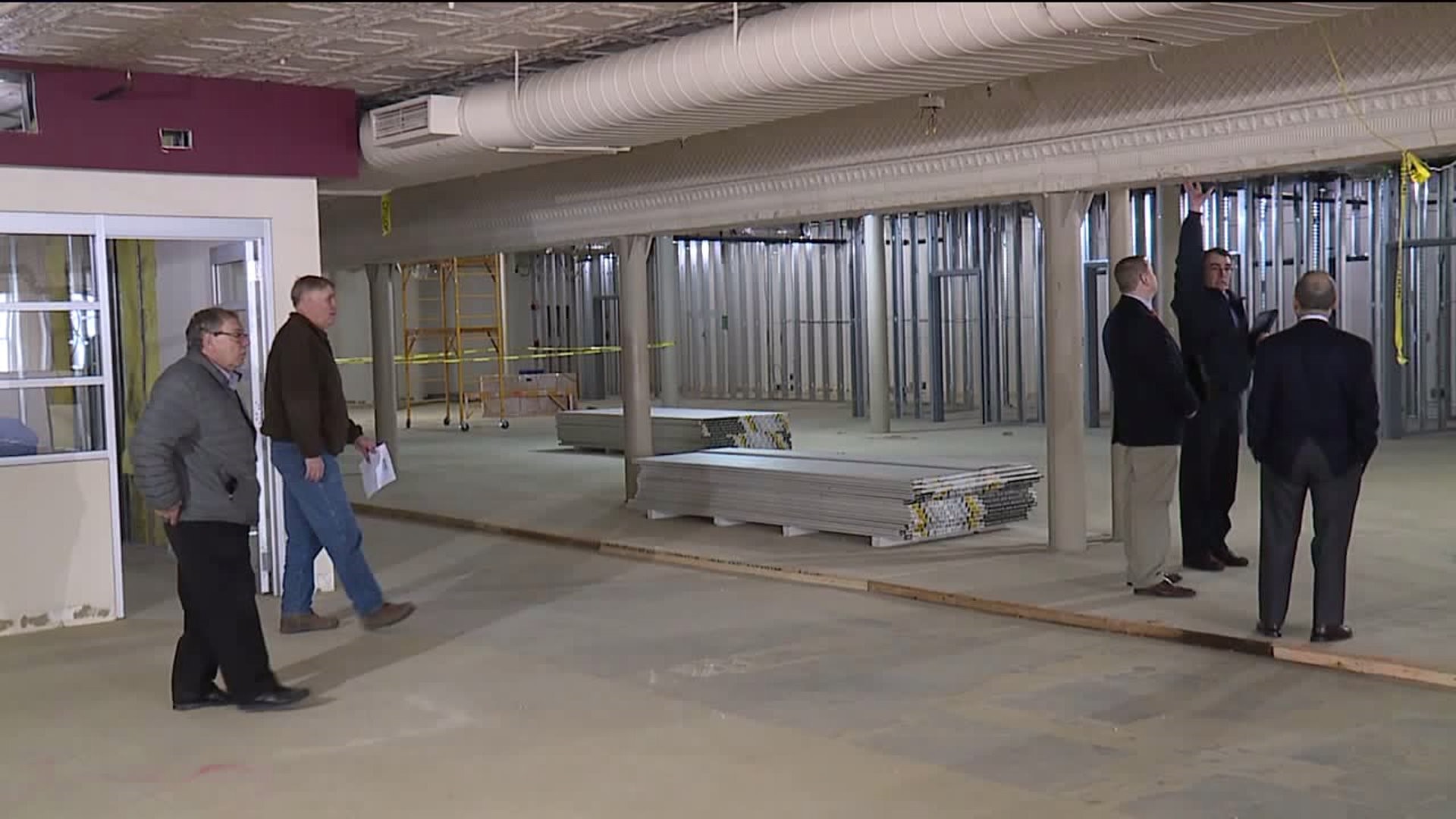 Construction Underway at Old Globe Store in Scranton