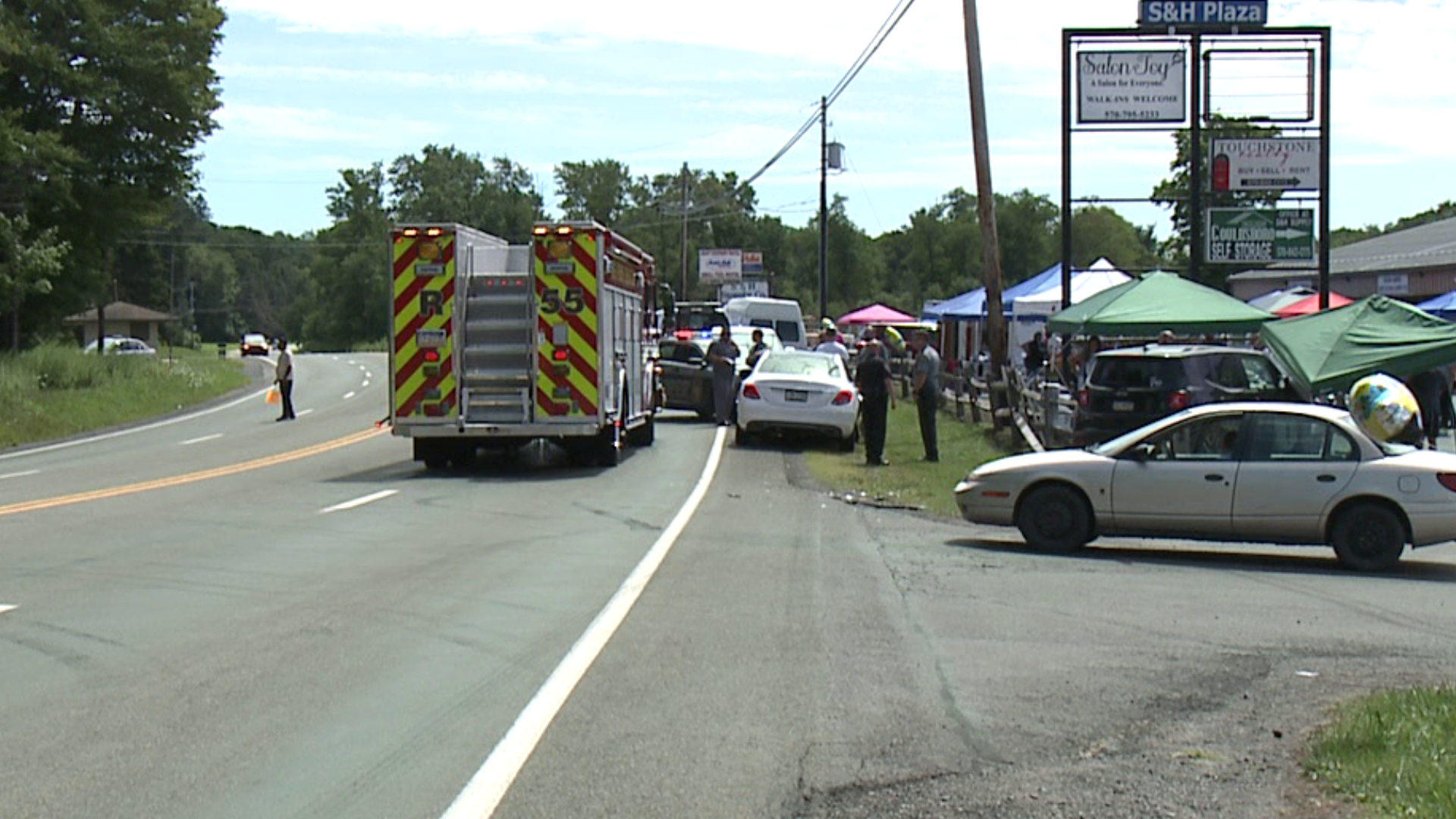 Car crash sends four to hospital