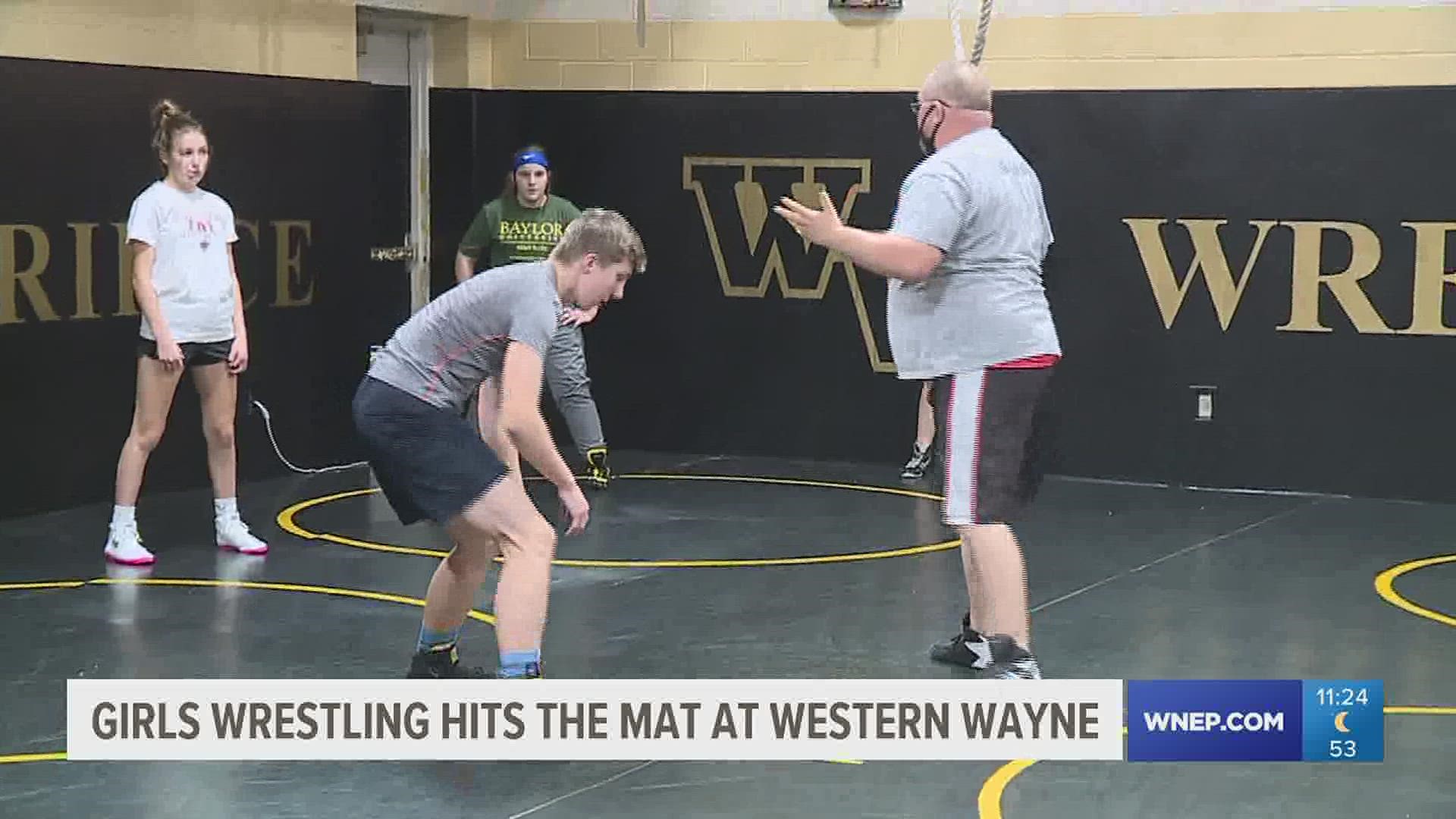 In a sport typically deemed for boys, Western Wayne has expanded its wrestling program to include a girls' team and the interest is already there.