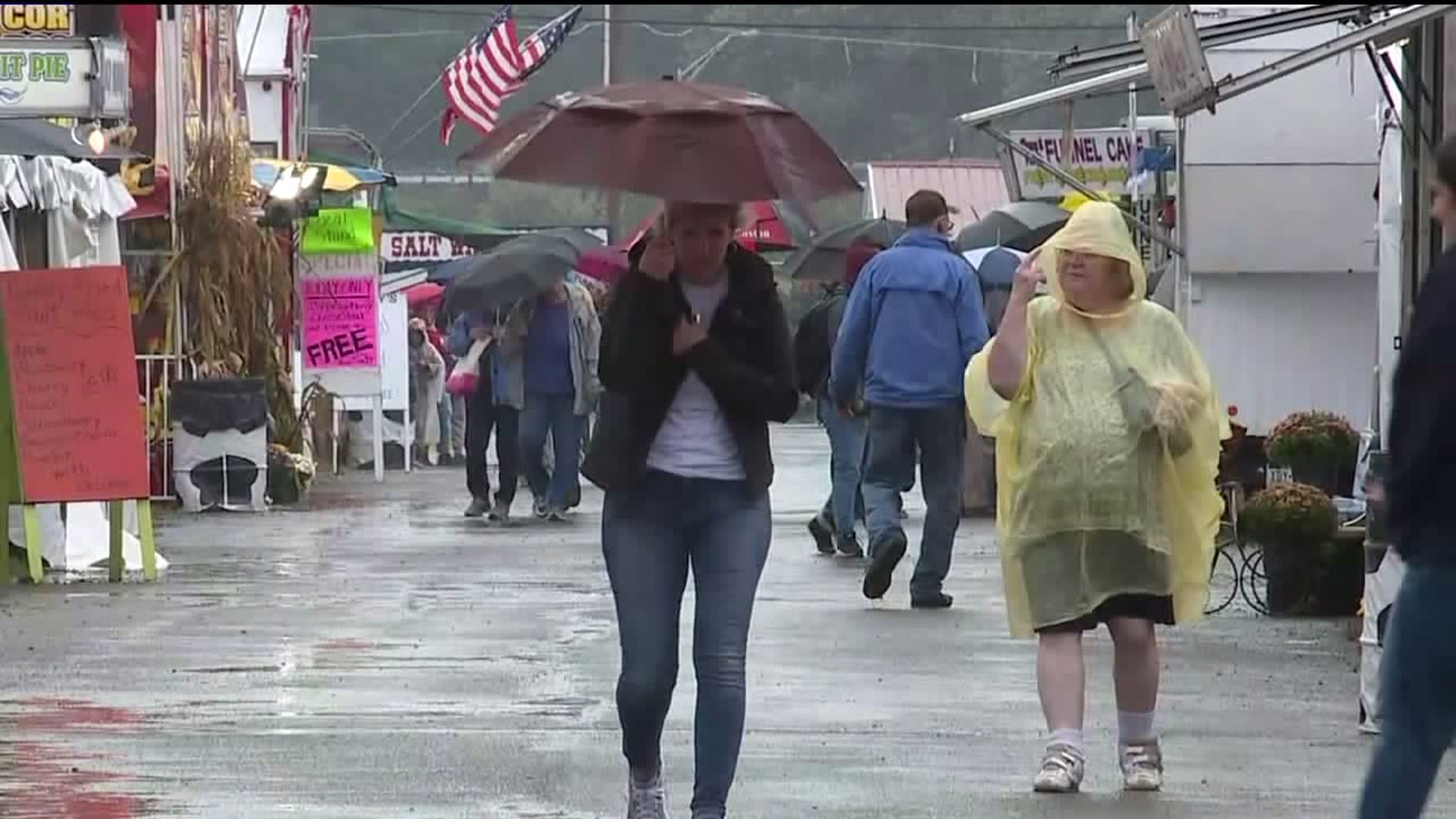 Vendors Content with Wet Weather at Bloomsburg Fair