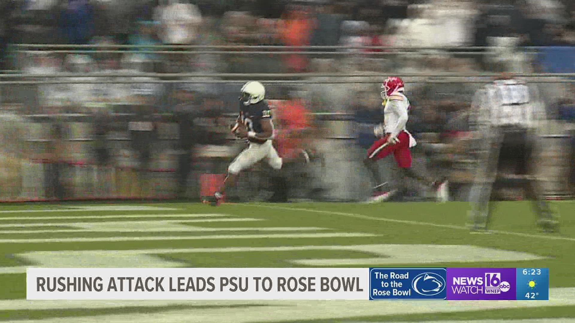 Nick Singleton broke the Penn State freshman rushing touchdown record with 10 and had 941 yards rushing.