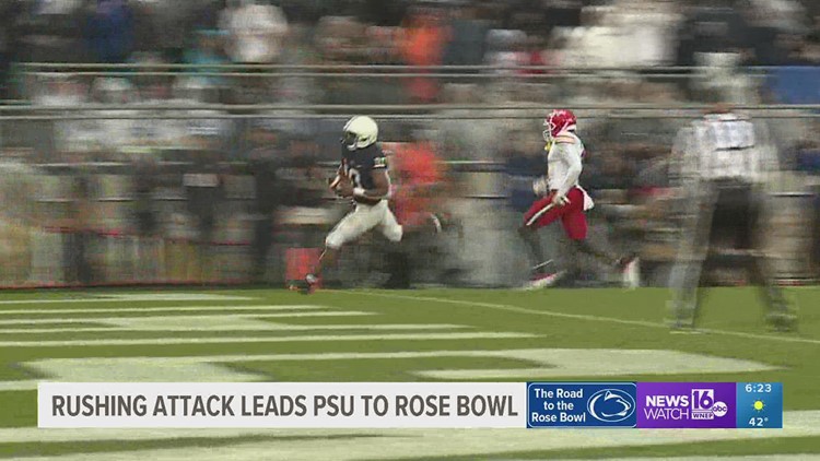 Rushing attack leads Penn State to bowl game | Road to Rose Bowl