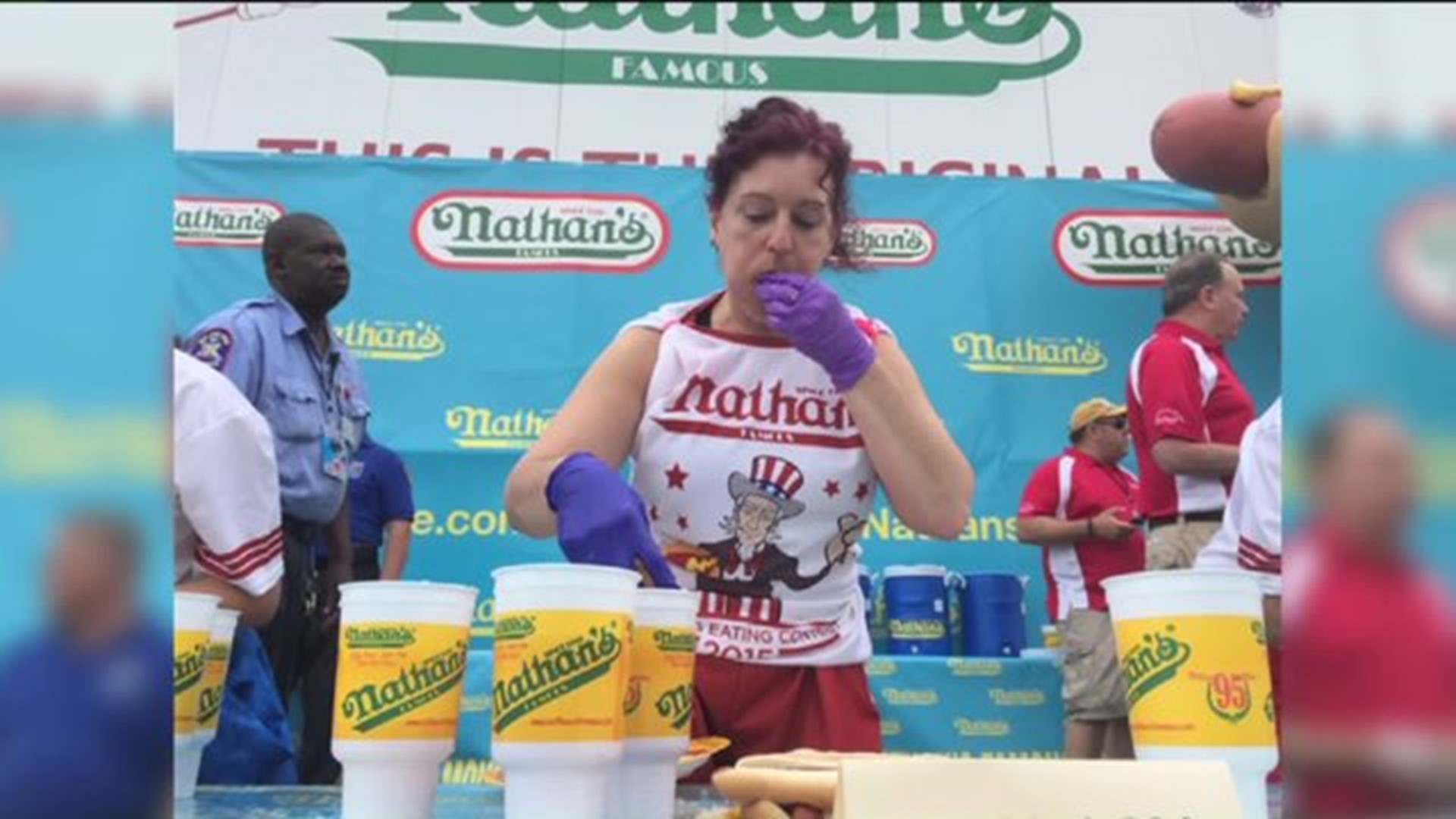 Monroe County Woman Chows Down at Coney Island