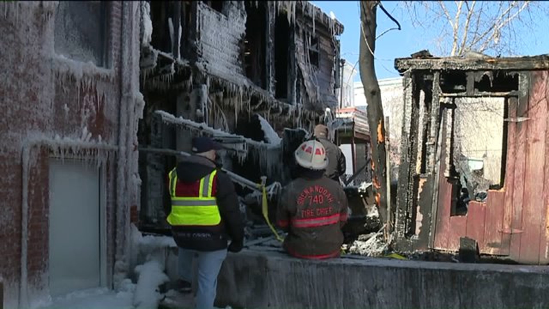 Crews in Schuylkill County Battle Three-Alarm Fire in Sub-Zero Temperatures