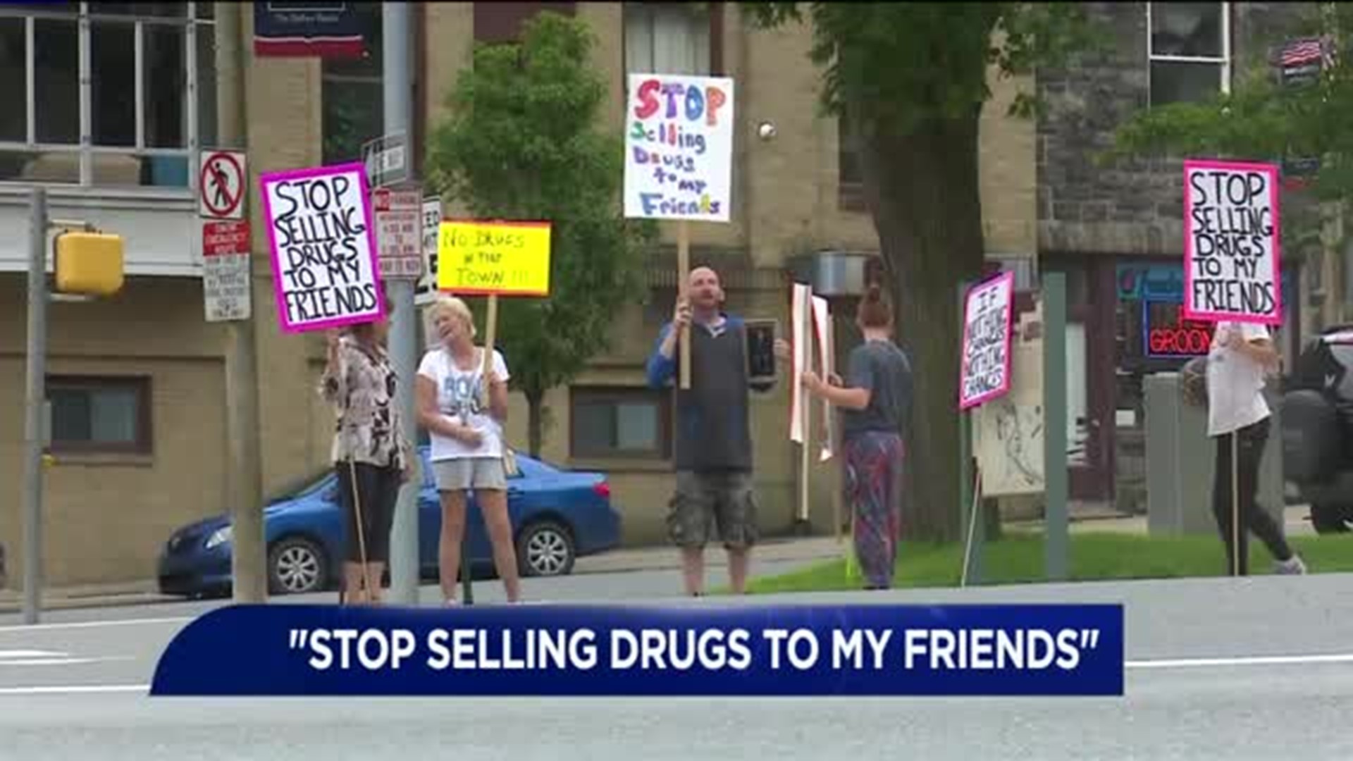 Parents and Friends Protest to Push Drugs Out of Lehighton