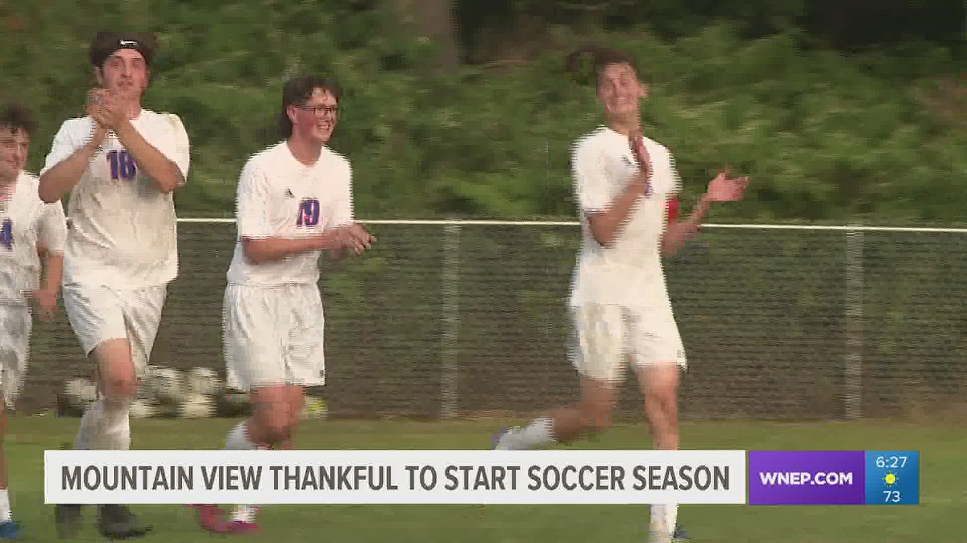 Mountain View boys soccer off to a promising after a not so promising delay to the HS season
