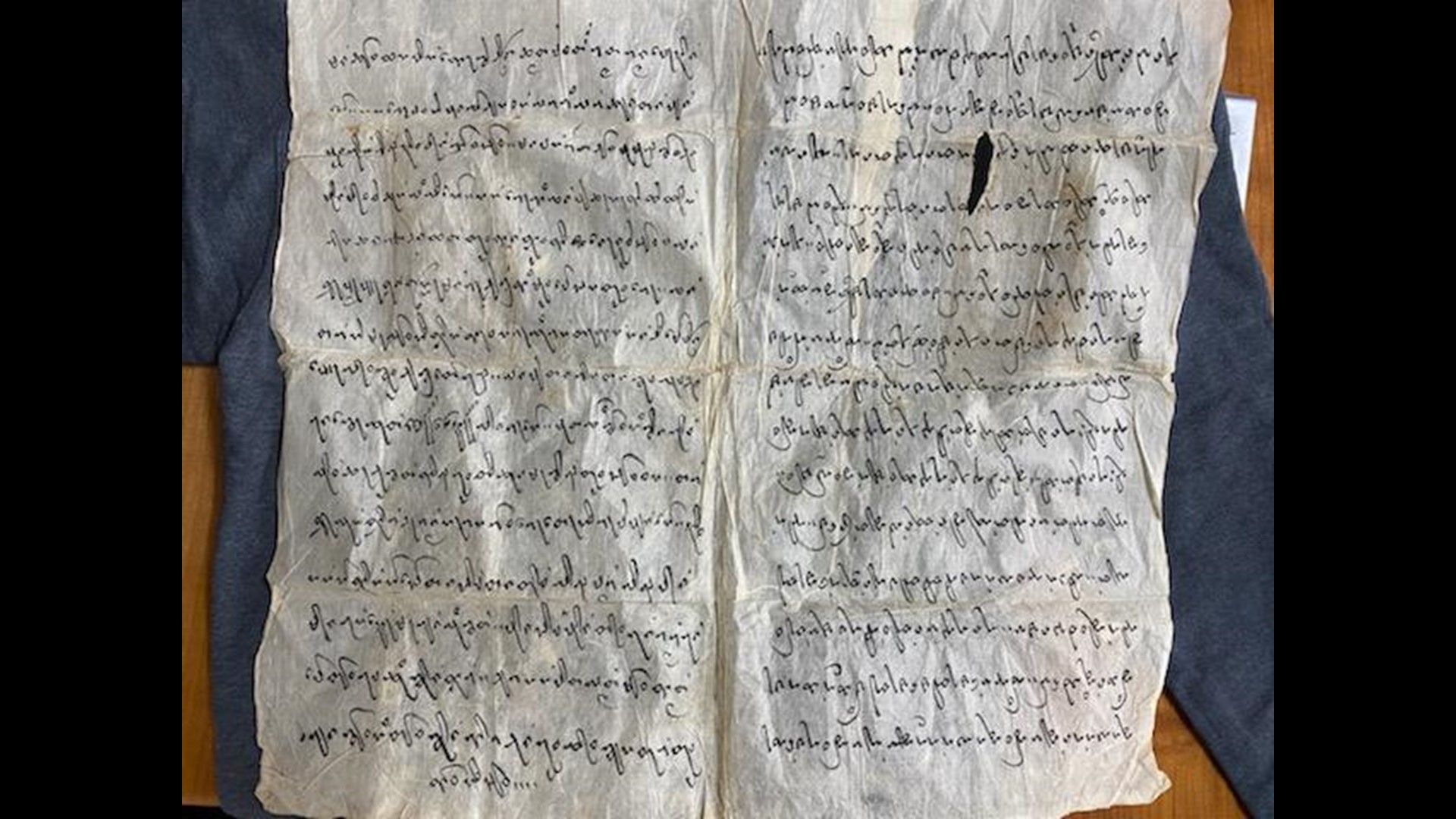 A woman from Wayne County is hoping to solve the mystery behind an old letter in a foreign language passed down to her.