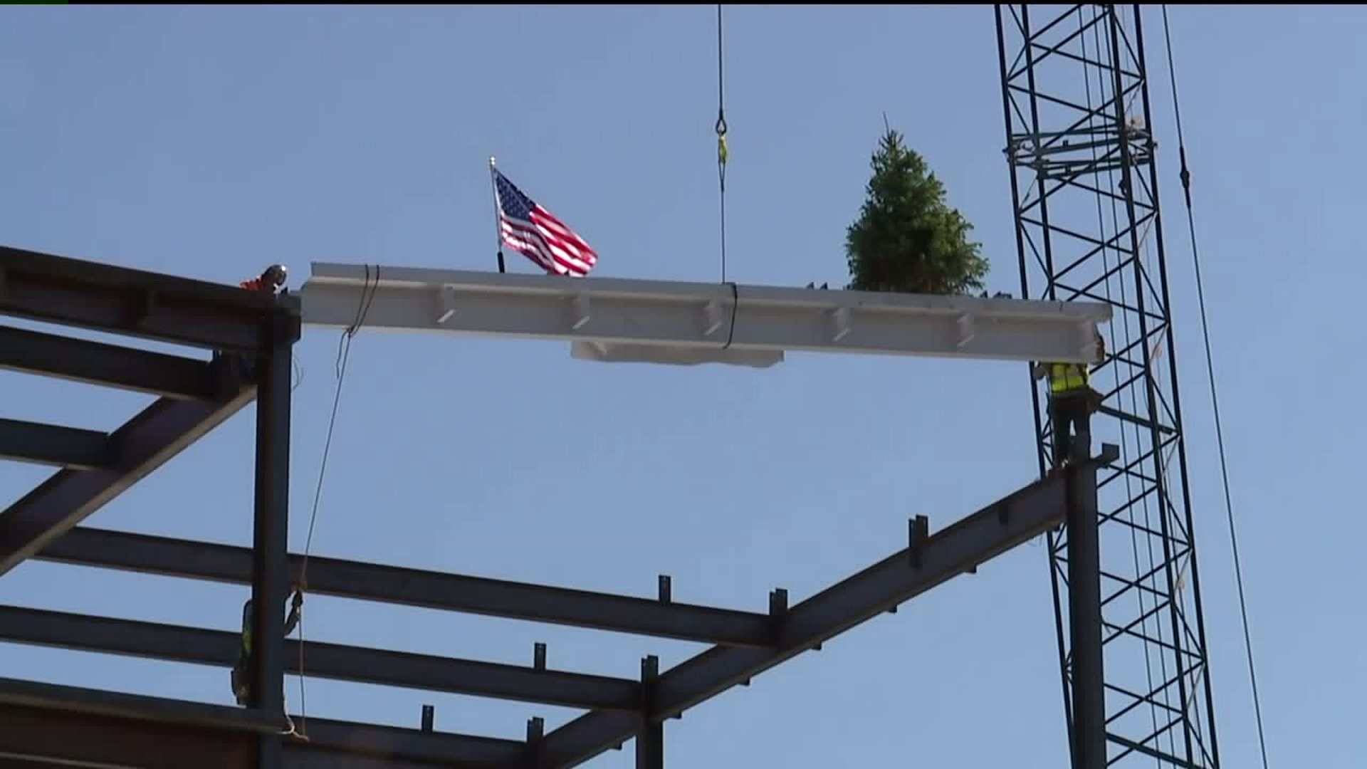 Final Beam Placed on New Addition of Union County Hospital