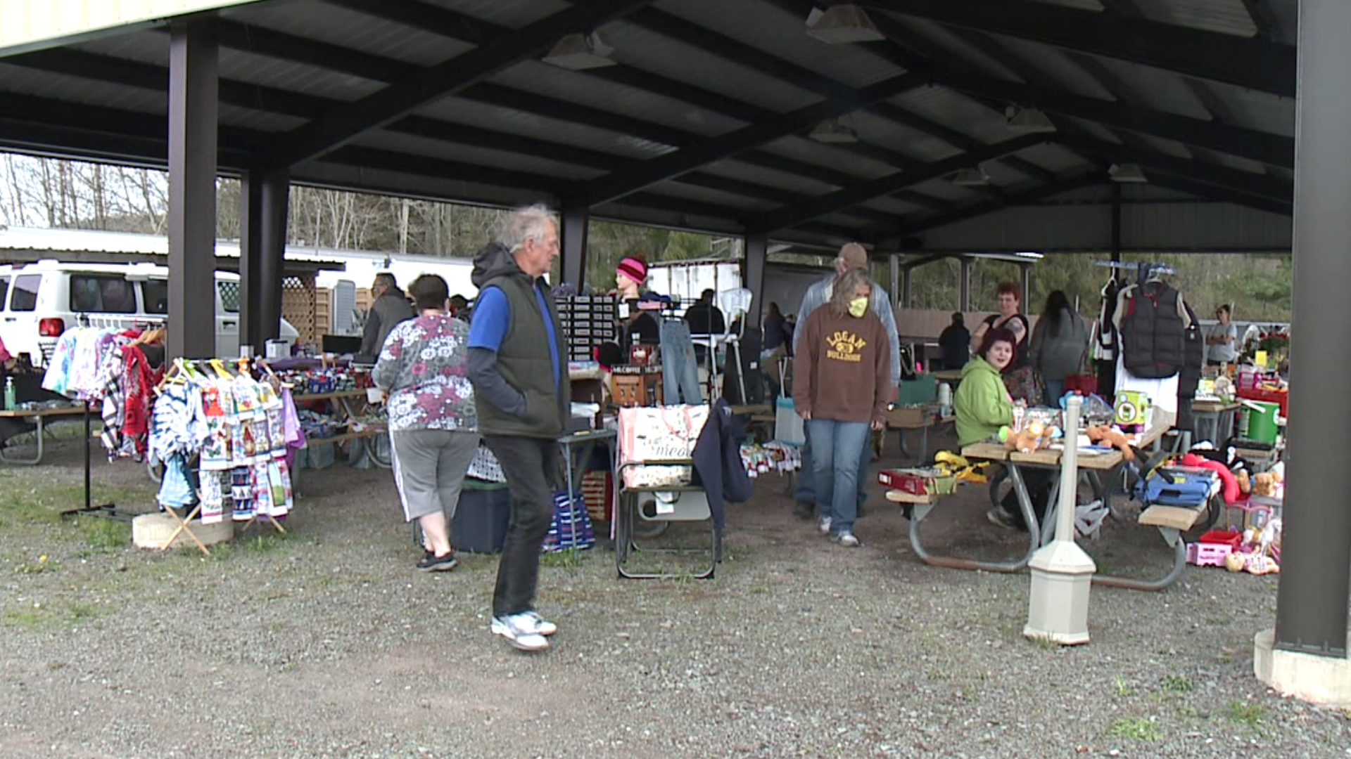 The fire company hosts a flea market monthly from May through September.