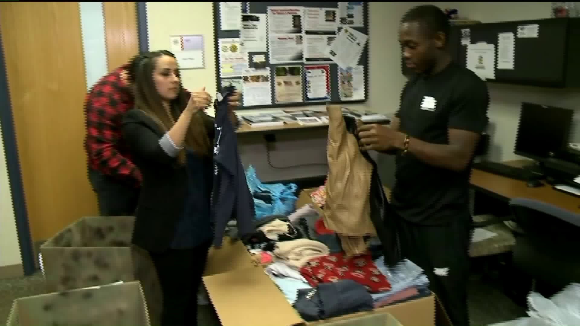 ESU Students Donate Clothing to Veterans Clinics