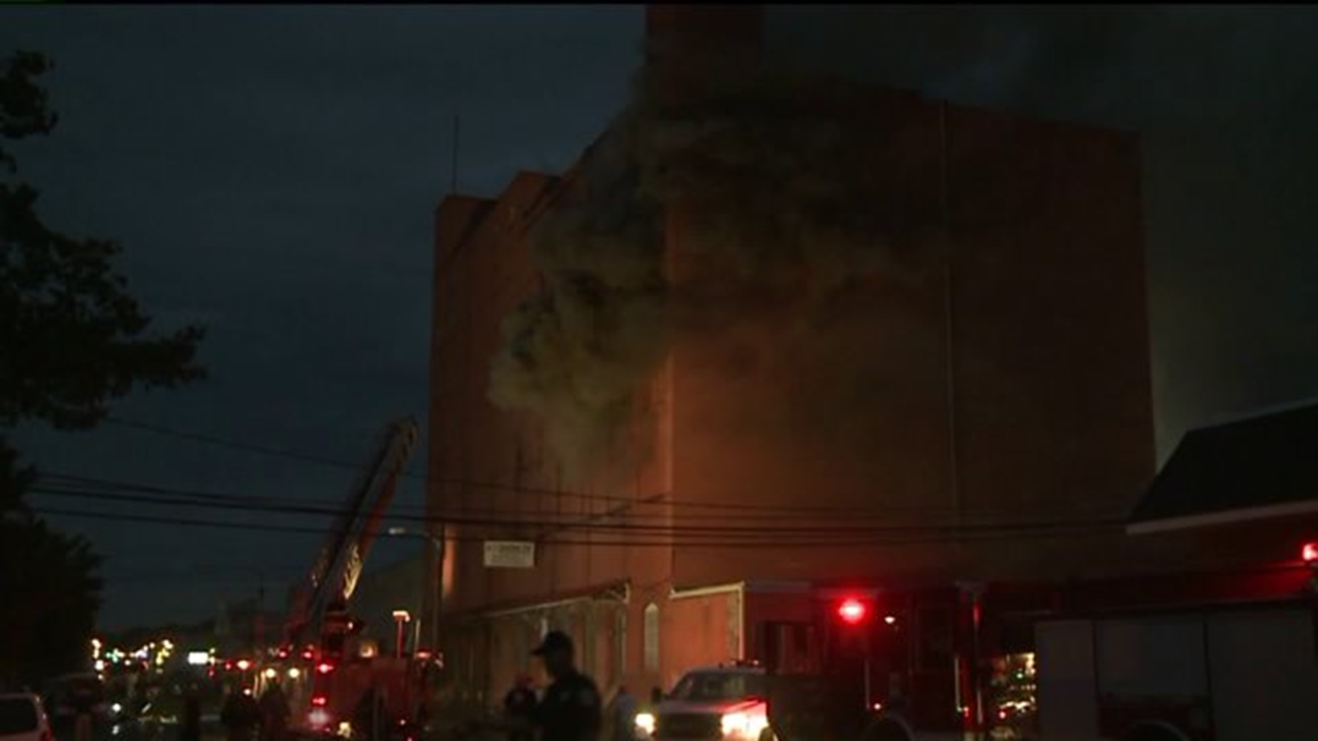 Fire at Tire Warehouse in Scranton