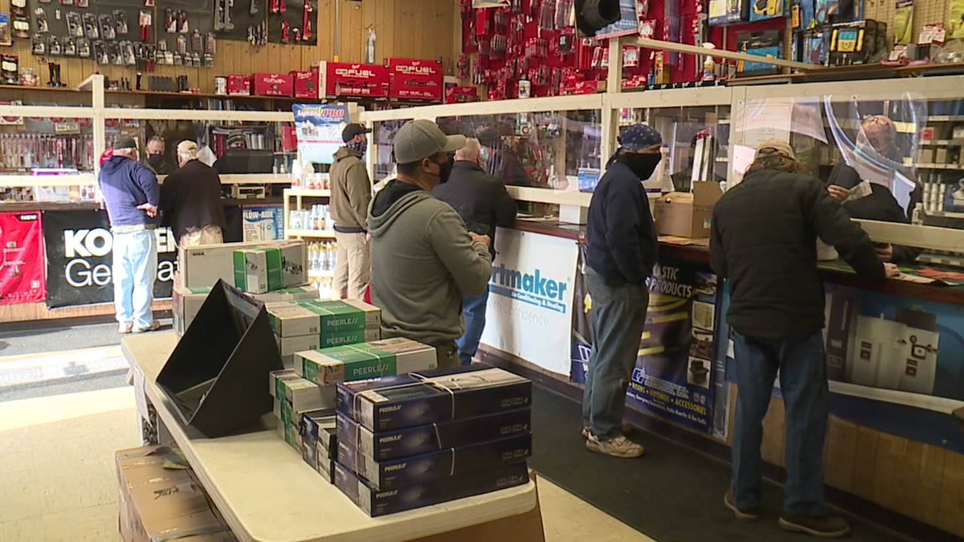 Newswatch 16's Elizabeth Worthington stopped by a plumbing supply store in Scranton that has seen a nonstop stream of customers coming in the doors this week.