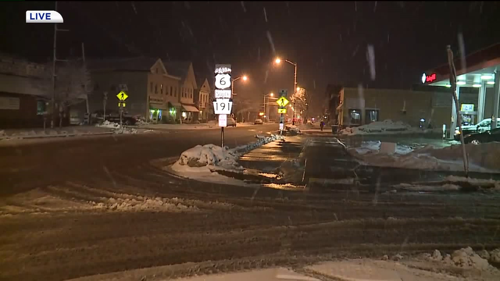Another Nor'easter Brings Snow-Covered Roads in Wayne County