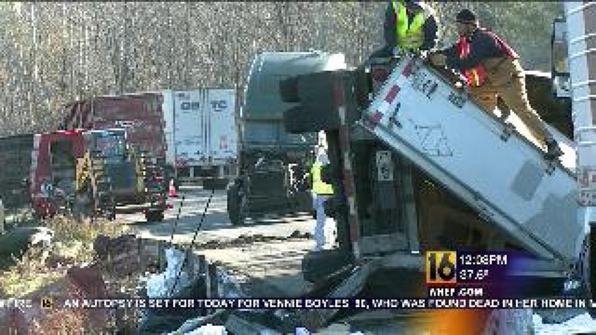 Rig Wreck Shuts Down Part Of Highway