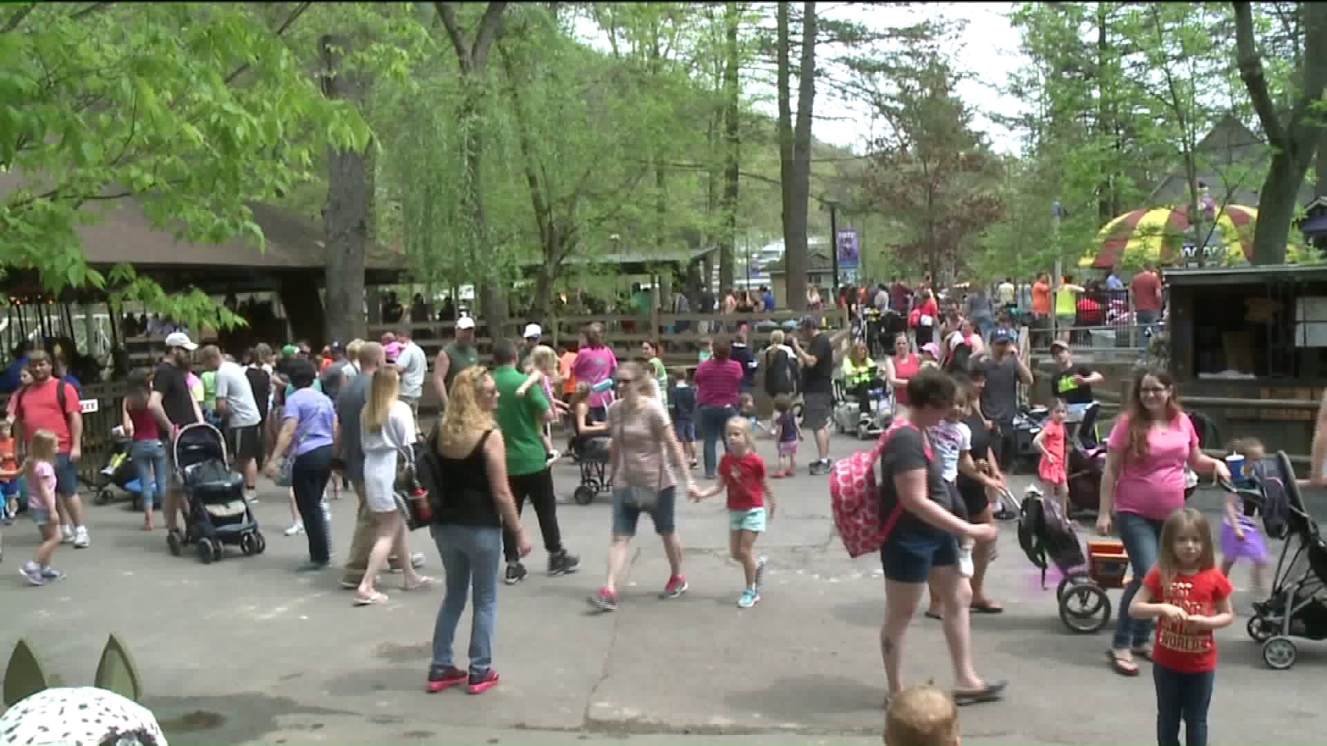 Big Crowd on Opening Day at Knoebels