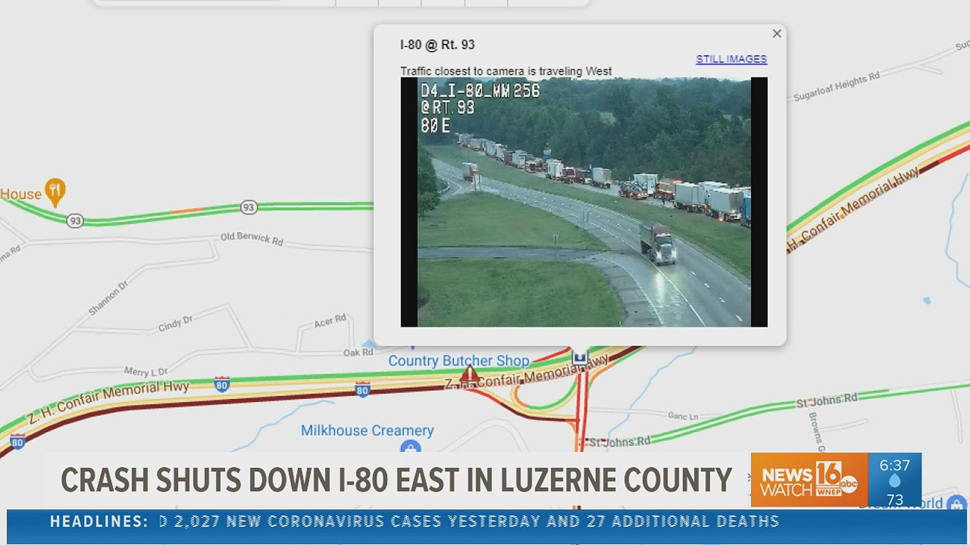 Tractor-trailer rollover closes part of Interstate 80 in Luzerne County ...