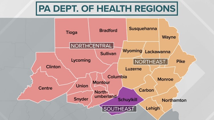 Wyoming County Pa Map Reopening By Region: Wyoming County Requests A Change | Wnep.com