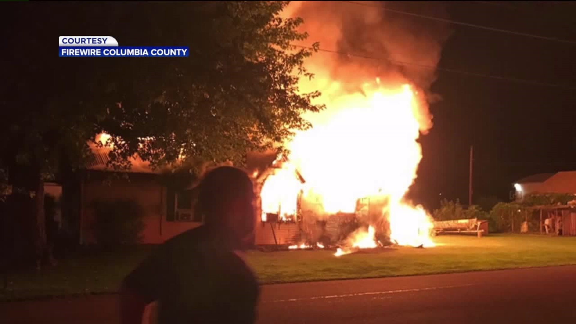 Flames Wreck Home in Berwick Overnight