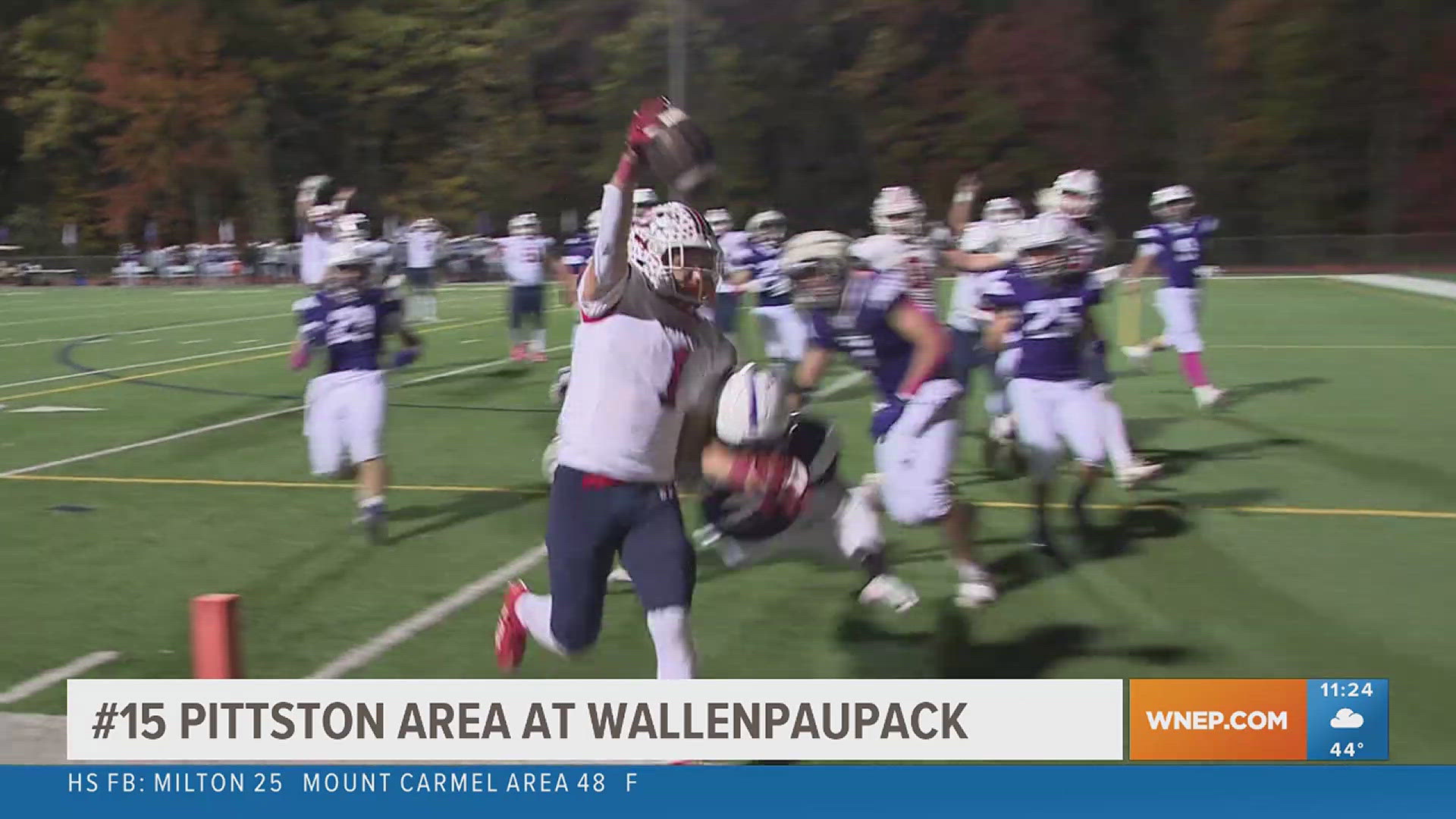 A nailbiter of a game between Pittston Area and Wallenpaupack kicks off the second half of the Week 9 show