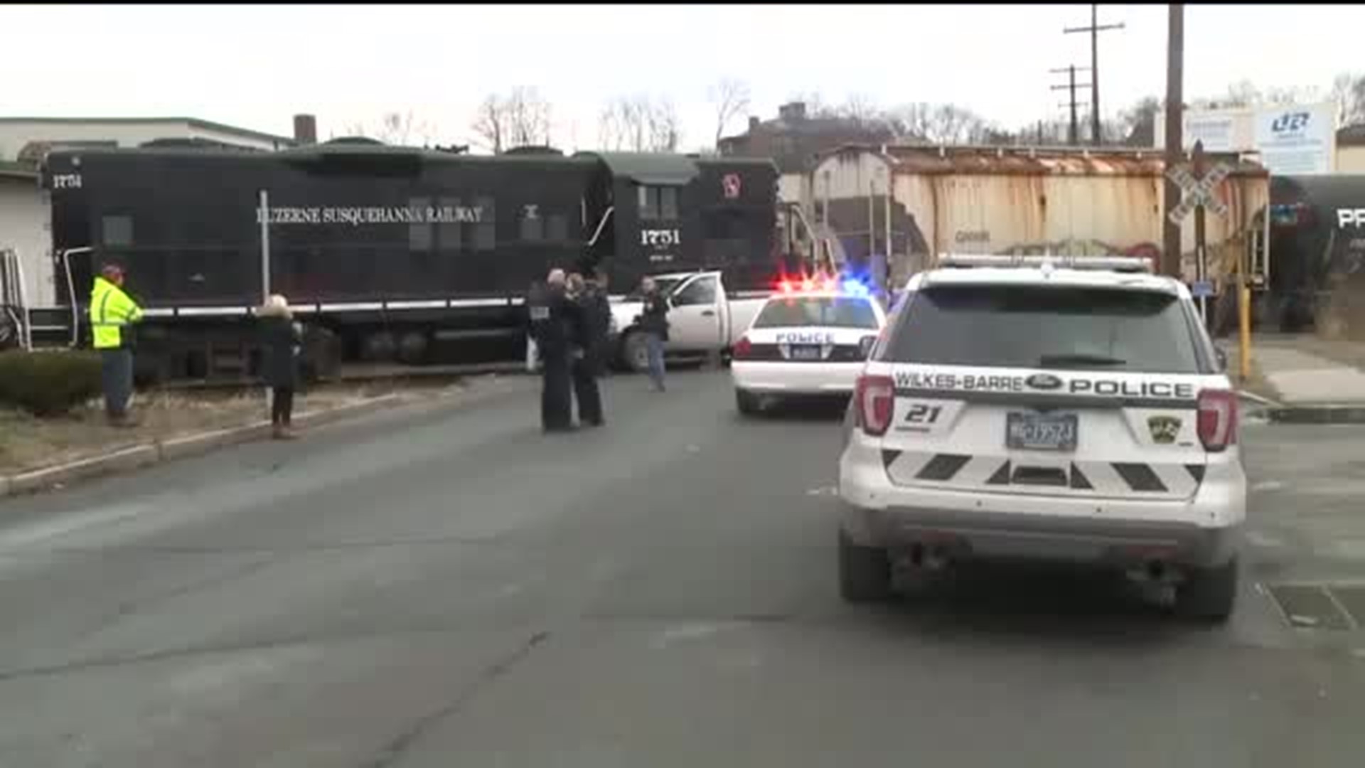 Train, Pickup Collide in Wilkes-Barre