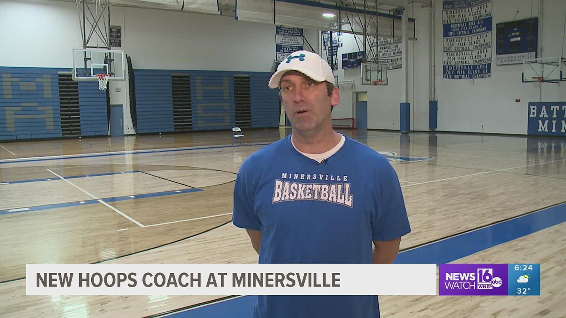 Dave Mullaney Head Basketball Coach At Minersville