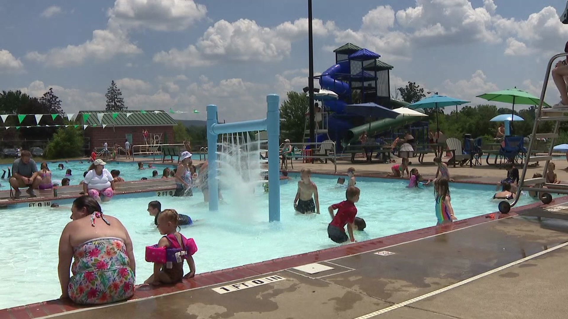 Swimmers say if the weather stays this hot, they'll be in the Lewisburg Community Pool for the rest of the summer.