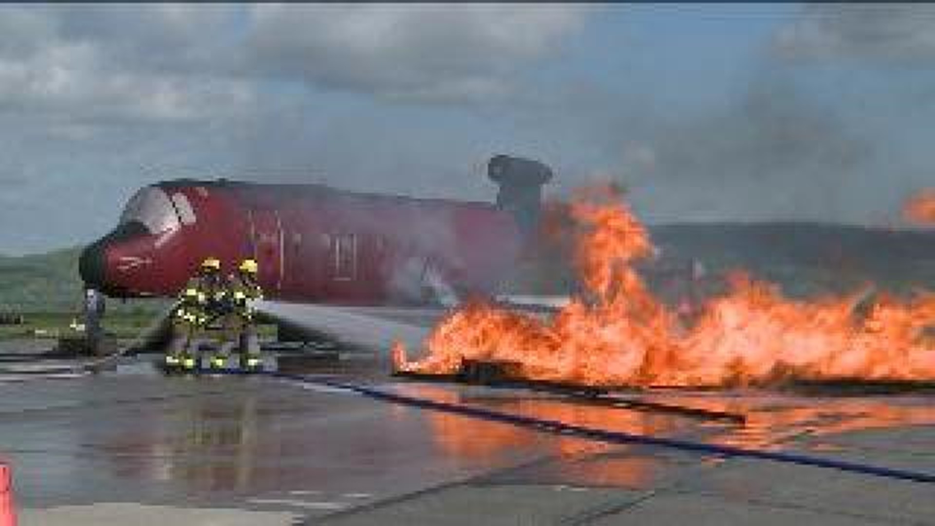 Airport Stages Emergency Drill