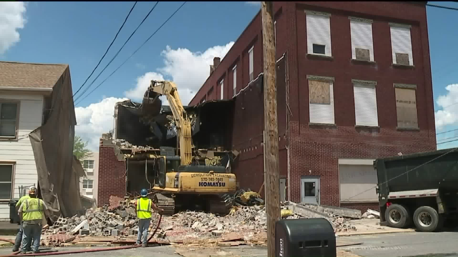 Fire-Damaged Fire House Coming Down