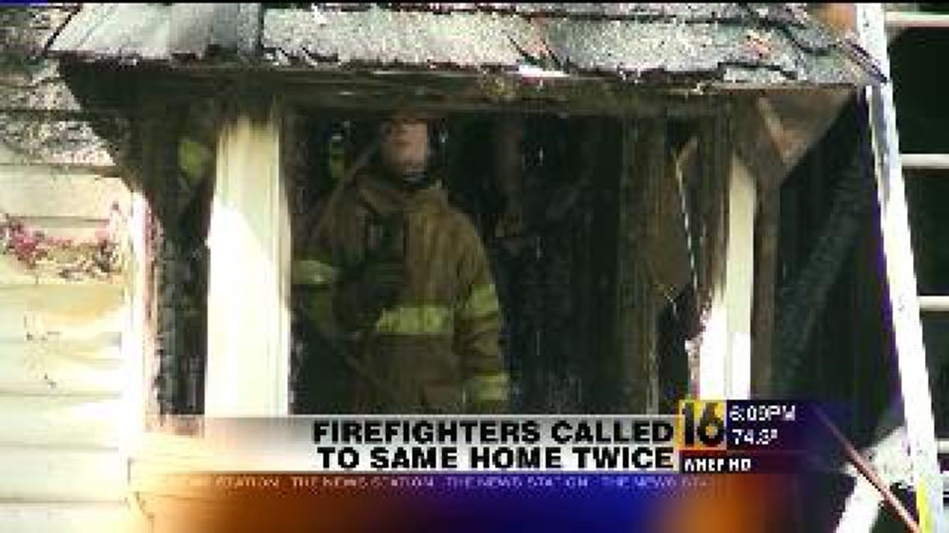 Firefighters Called Twice To Same Home