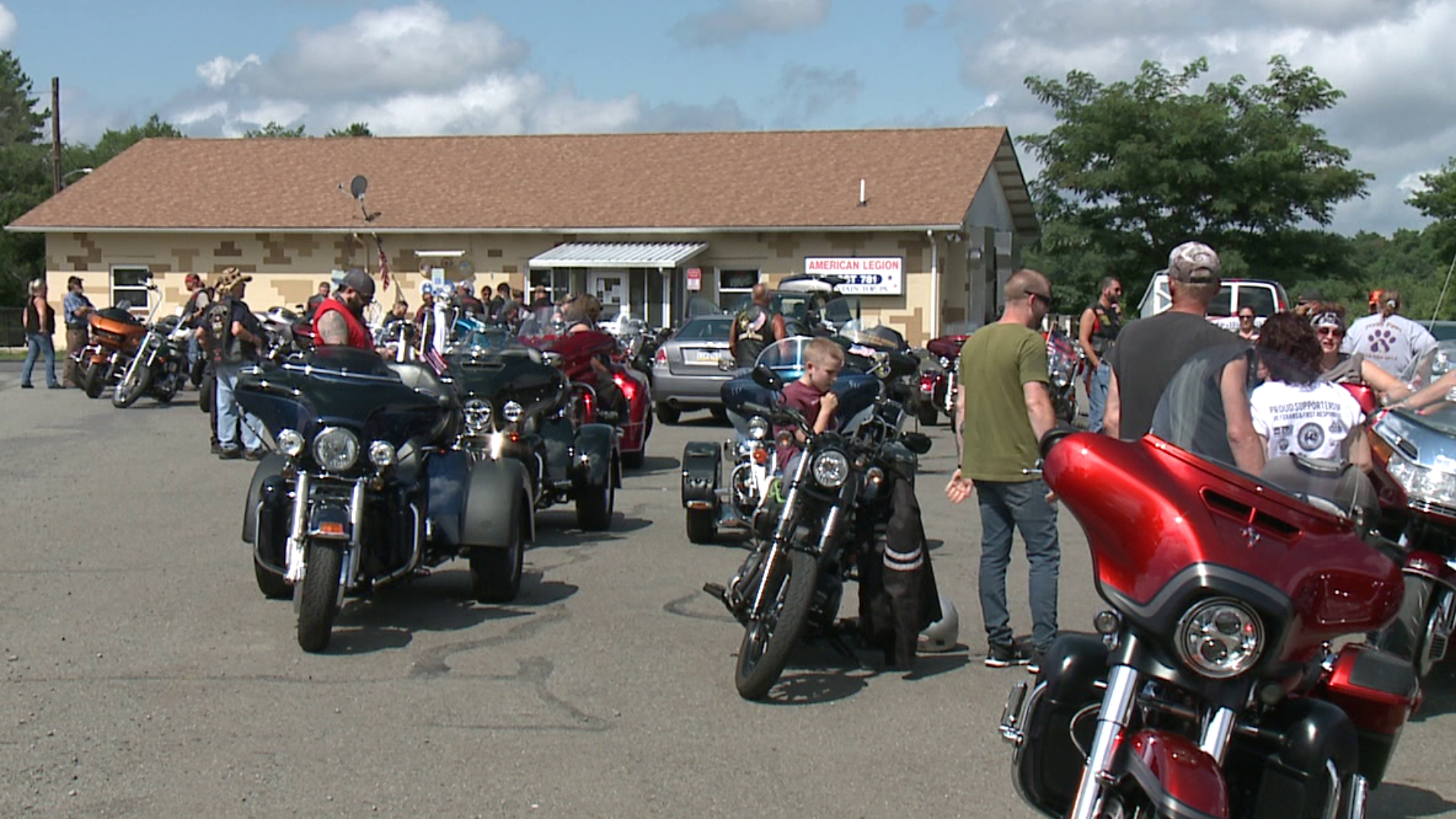 Motorcycles take to the open road to honor those who serve our country.