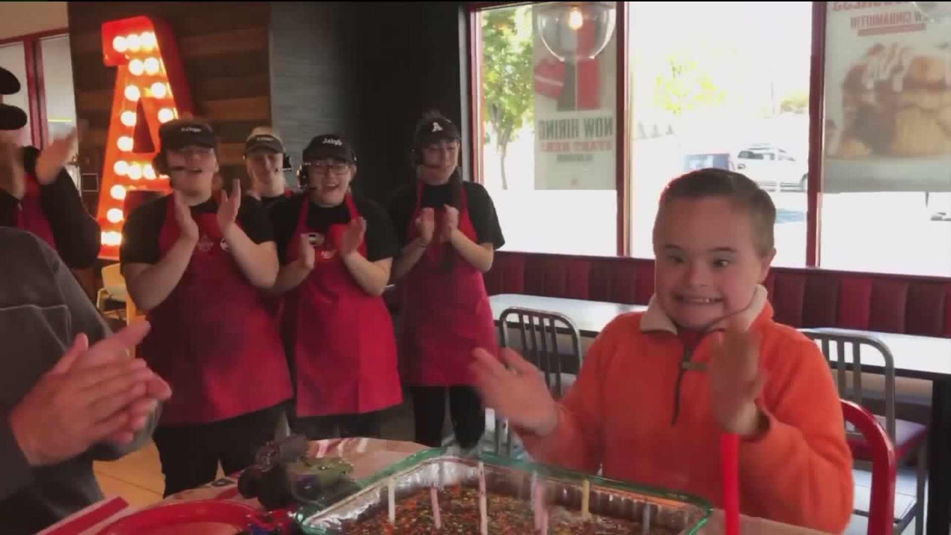 Arby`s Workers Create Special Birthday Party for Young Fan