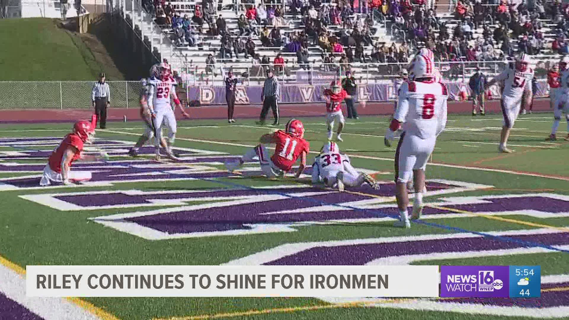 KJ Riley Danville Quarterback leads Ironmen to the State football semi-finals for the first time in school history