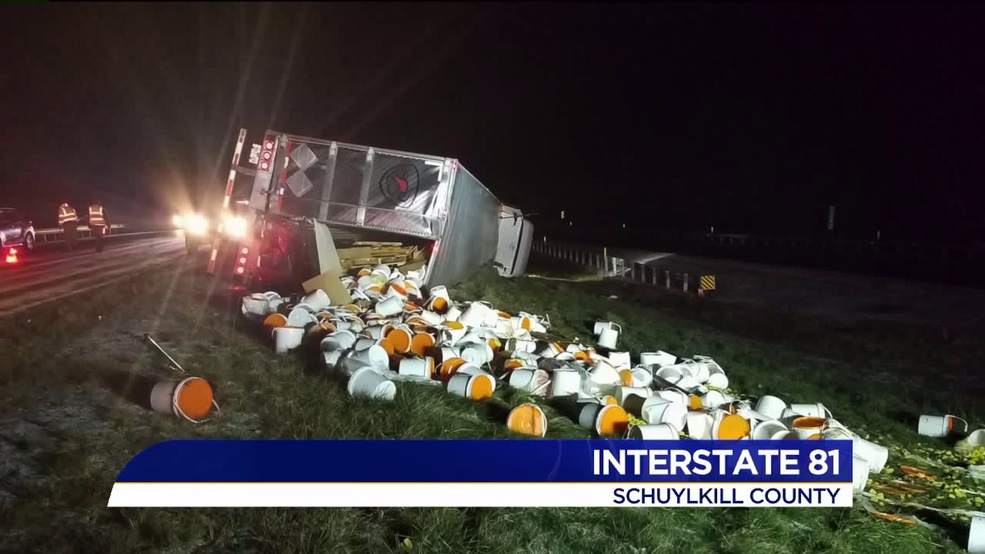Wet, Snowy Weather Causes Crash on Interstate 81 in Schuylkill County
