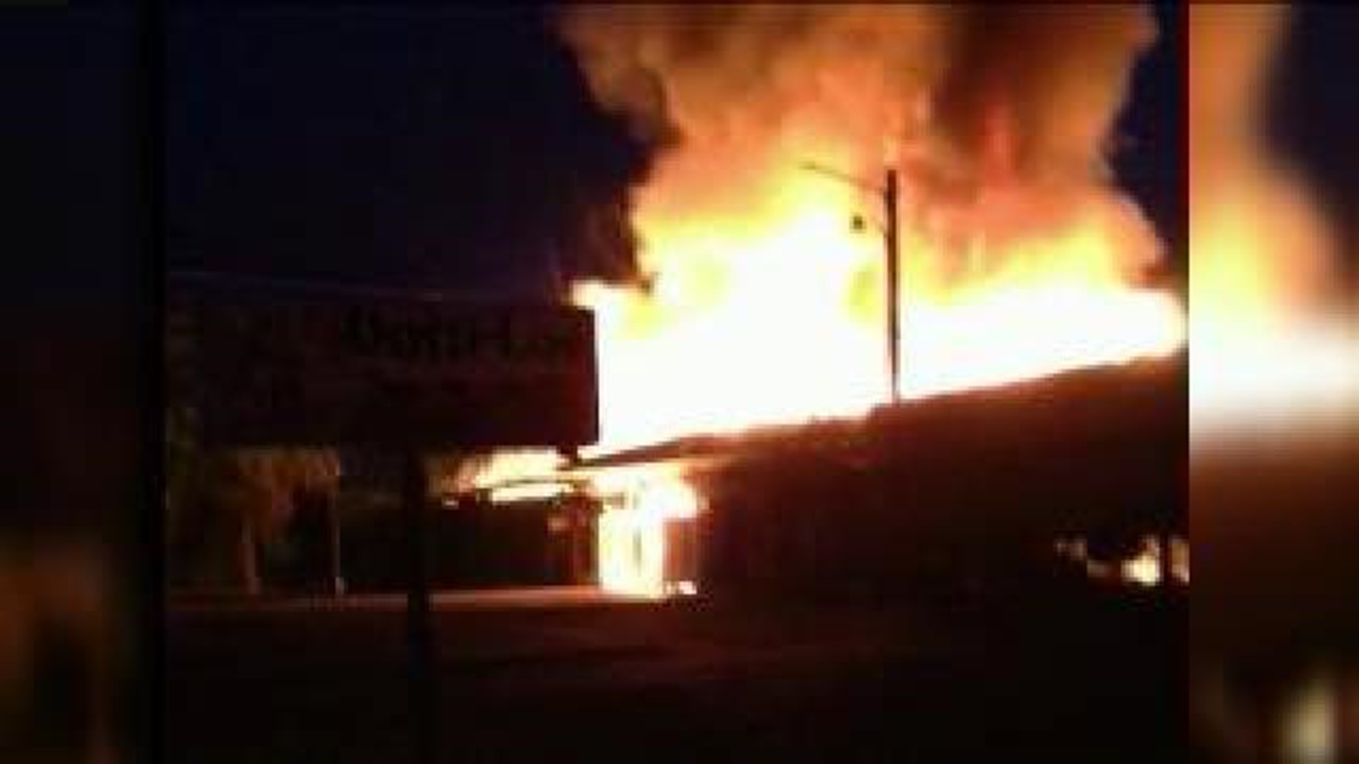 Meat Packing Business Engulfed by Flames